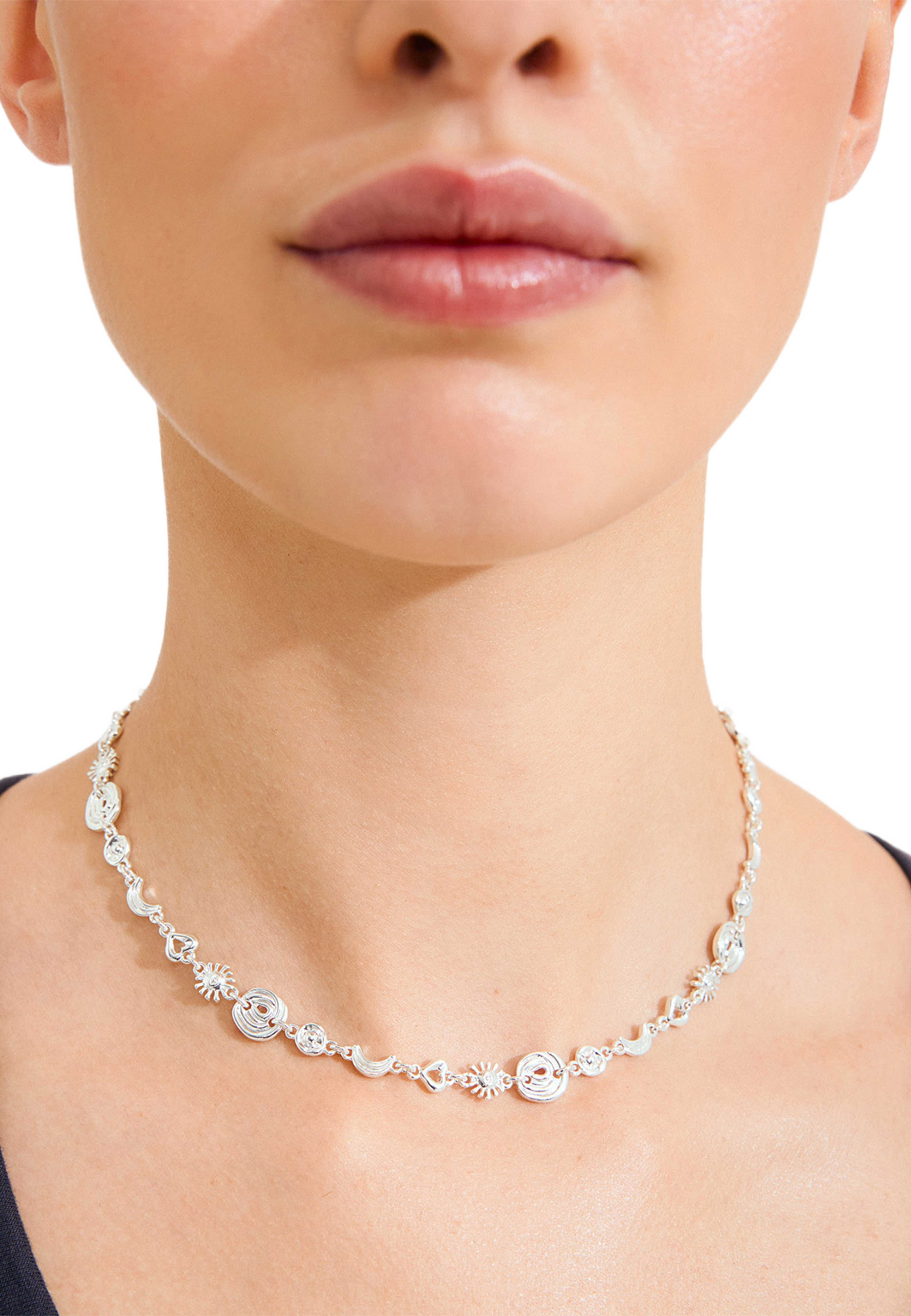 MISHA necklace silver-plated, från Pilgrim, i färgen Silver Plated. Klicka för att öppna bilden i stort format