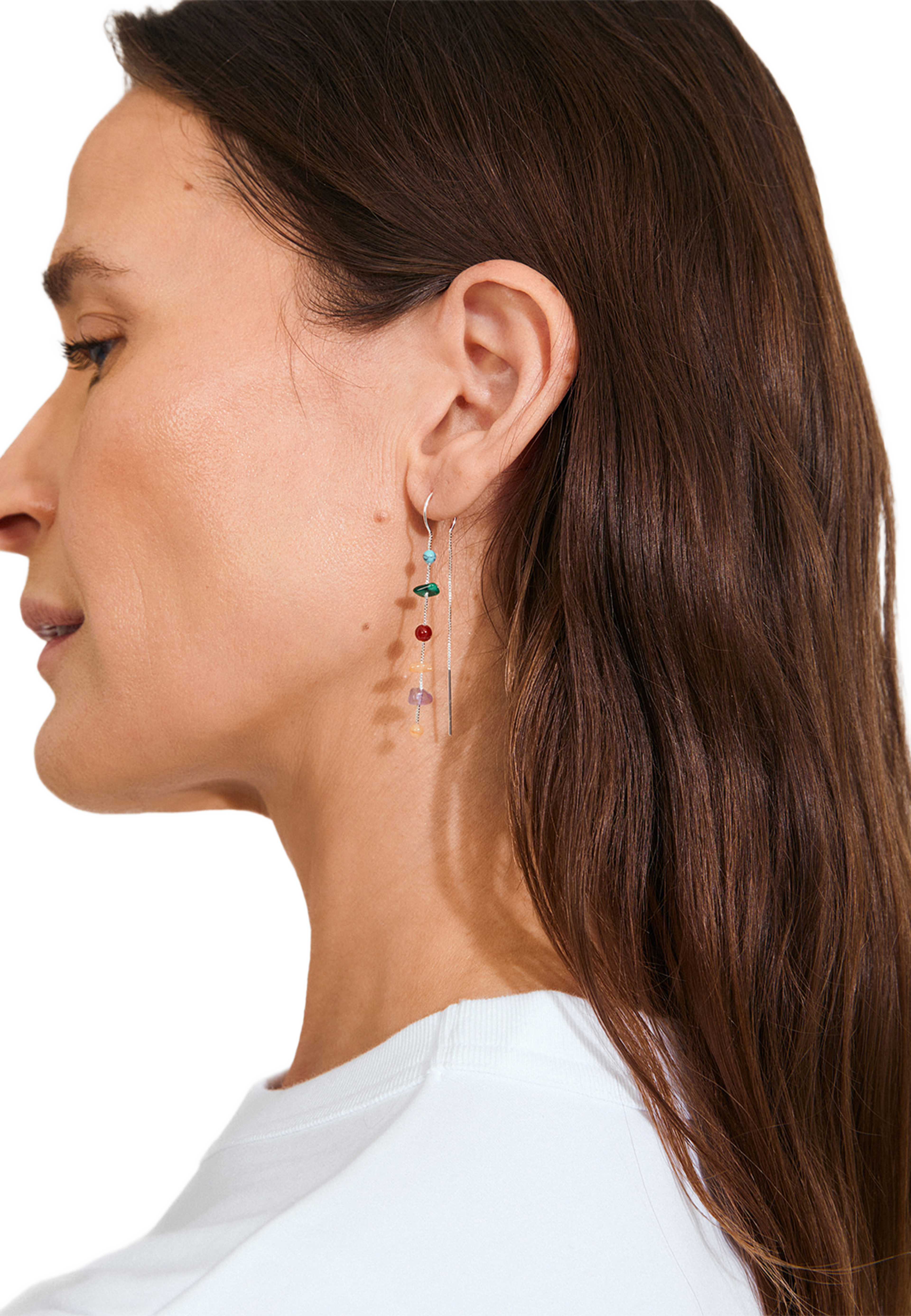 HERE earrings silver-plated/multi, från Pilgrim, i färgen Silver Plated. Klicka för att öppna bilden i stort format