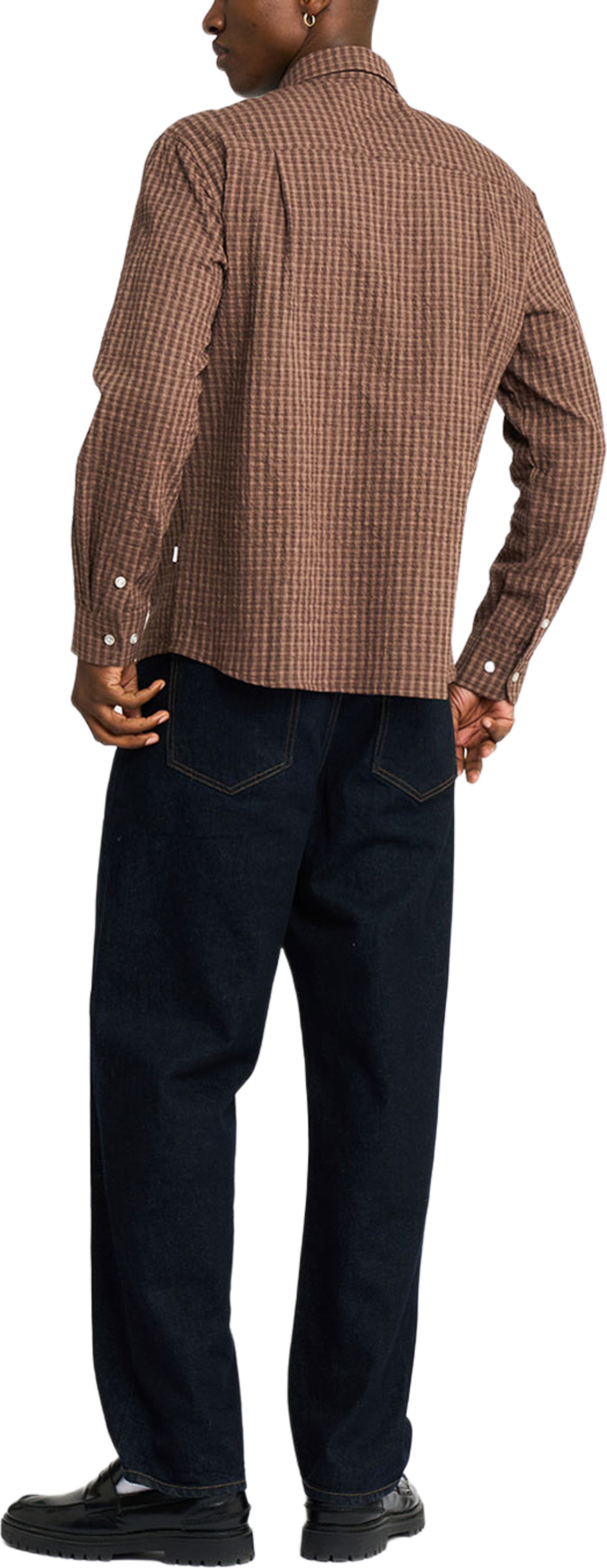 Rtkai Checked Shirt, från Resteröds, i färgen Brown. Klicka för att öppna bilden i stort format
