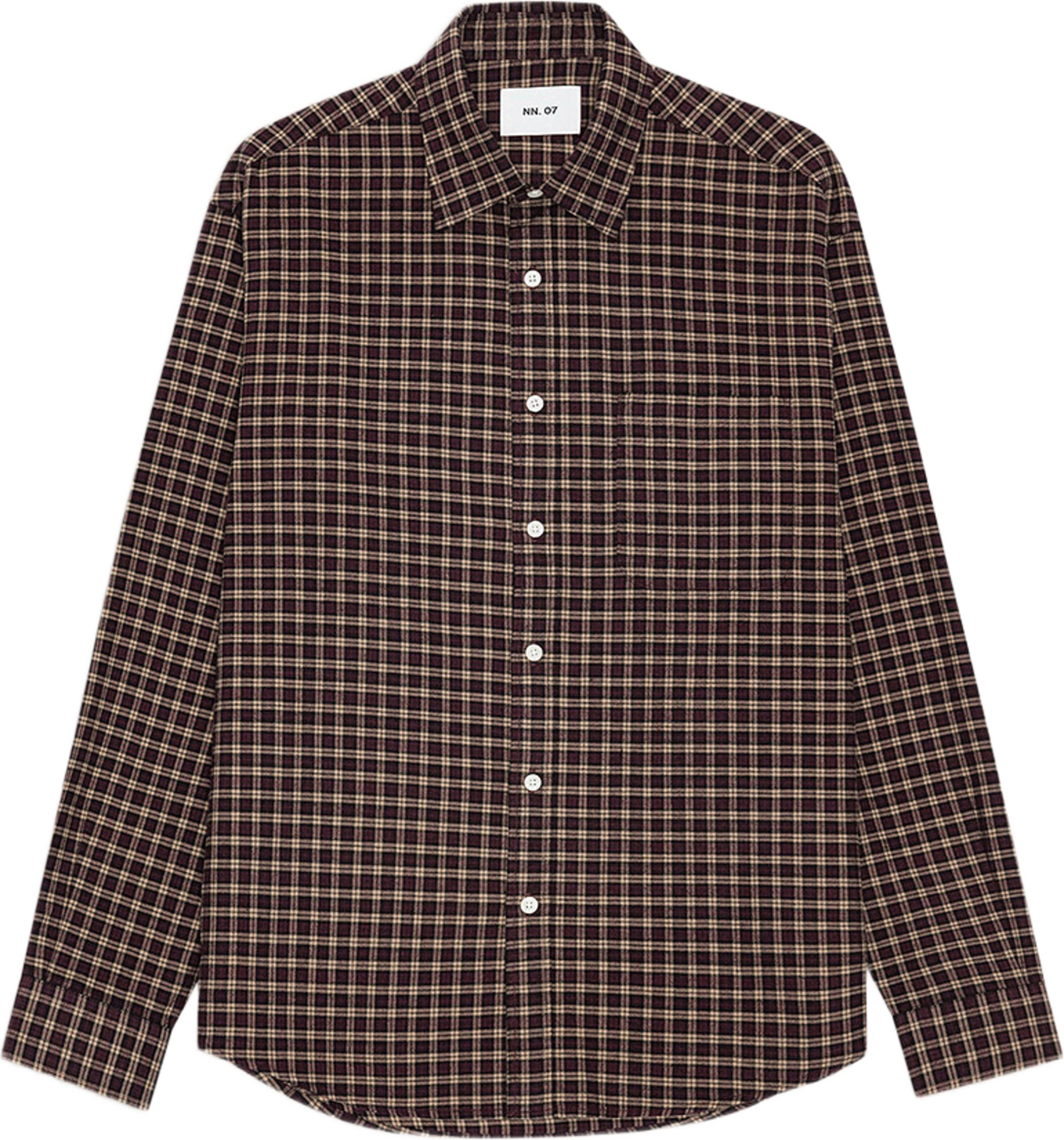 Deon 5465, från NN07, i färgen Bordeaux Check. Klicka för att öppna bilden i stort format