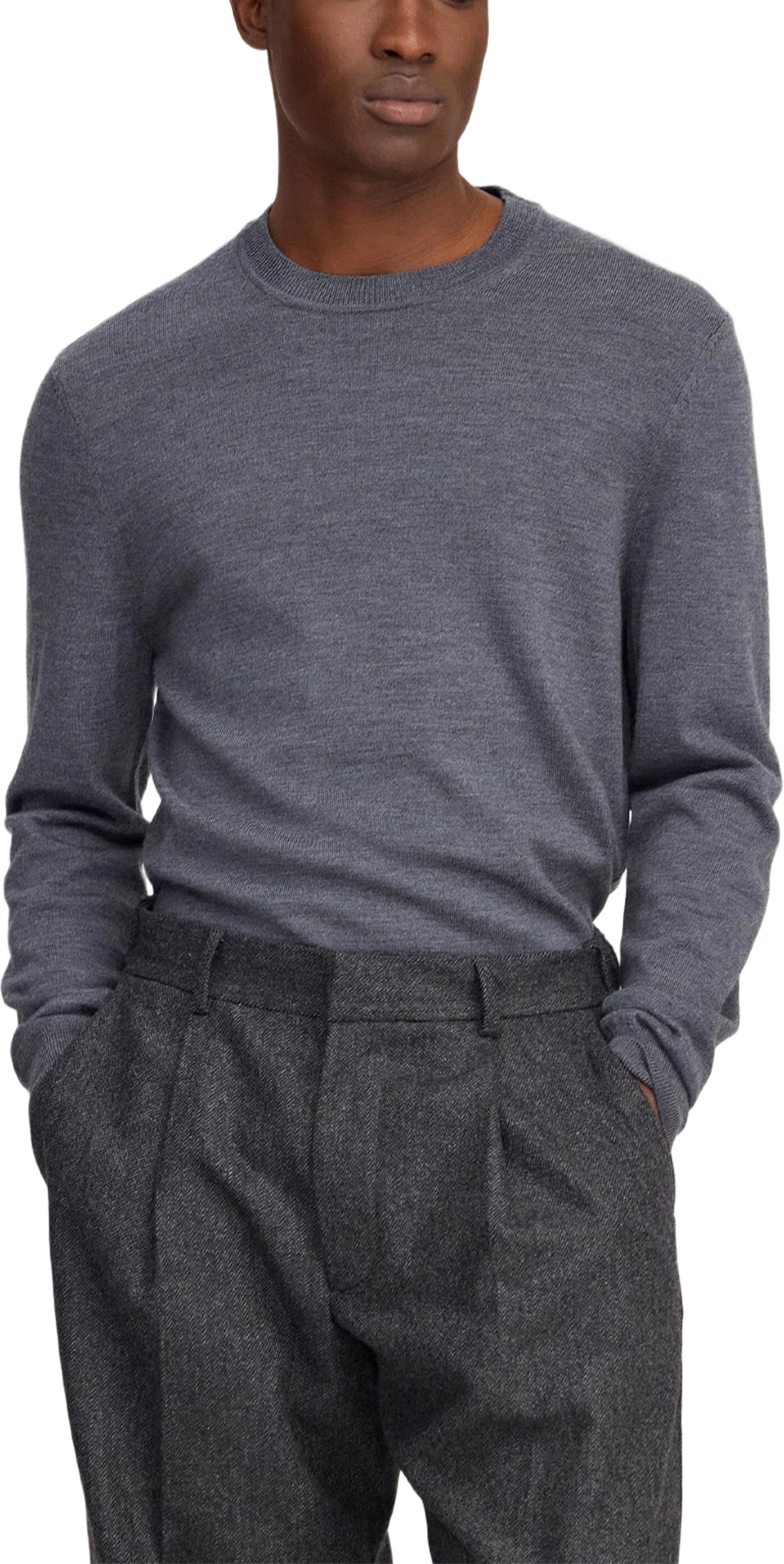 Ted 6605, från NN07, i färgen Dark Grey Mel. Klicka för att öppna bilden i stort format