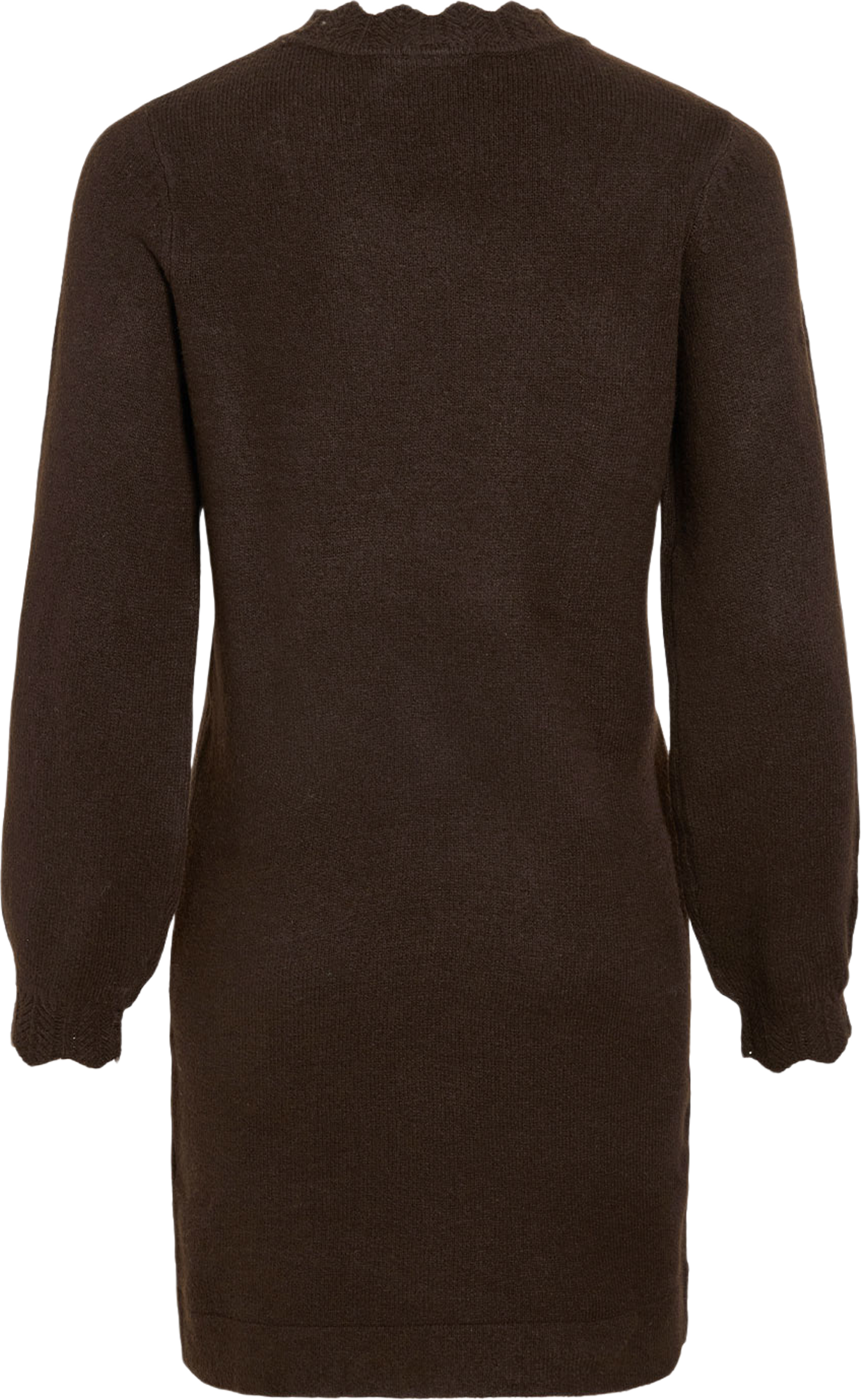 Vinikolina Knit Dress, från Vila, i färgen Coffee Bean Melange. Klicka för att öppna bilden i stort format