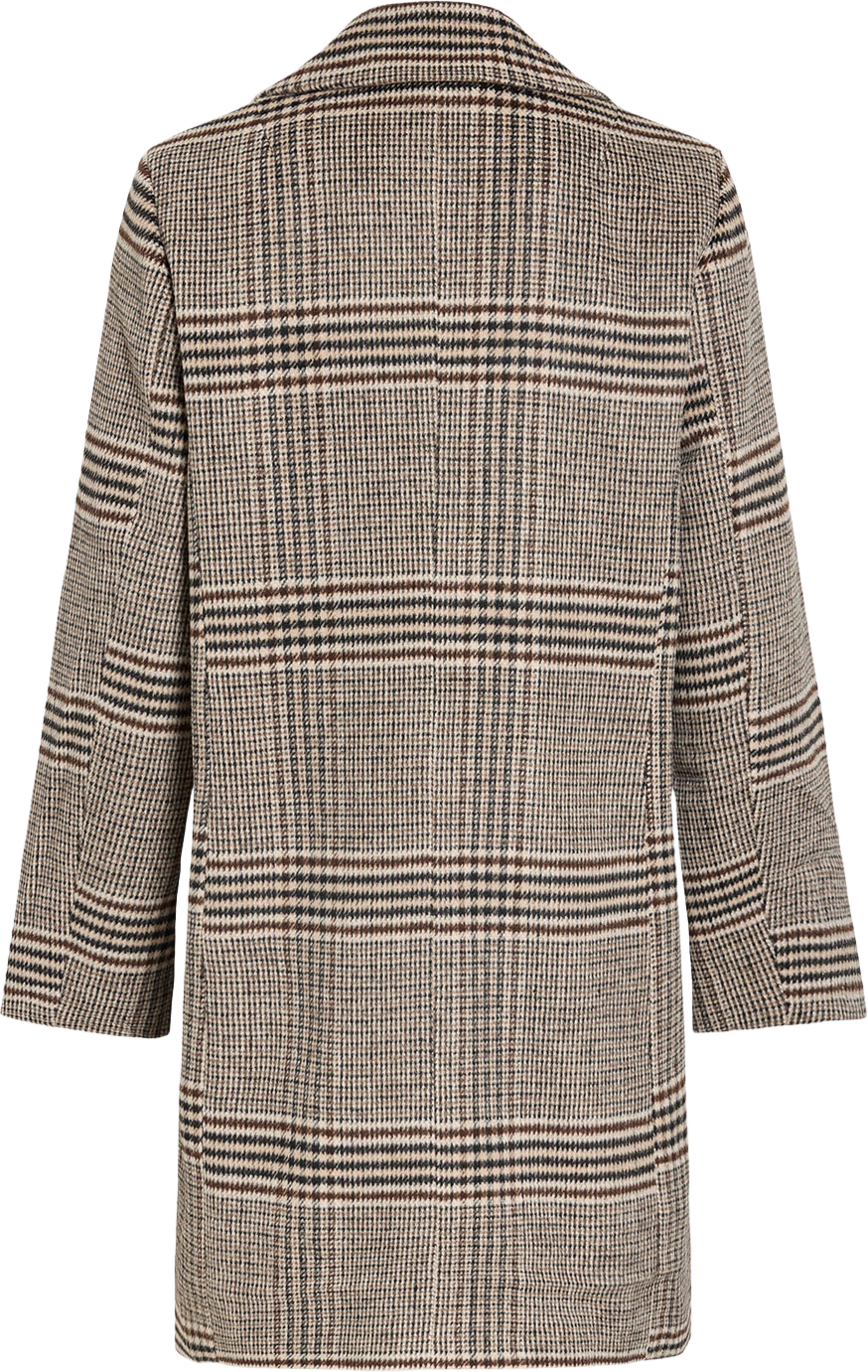 Vileova Button Coat, från Vila, i färgen Coffee Bean Anna. Klicka för att öppna bilden i stort format