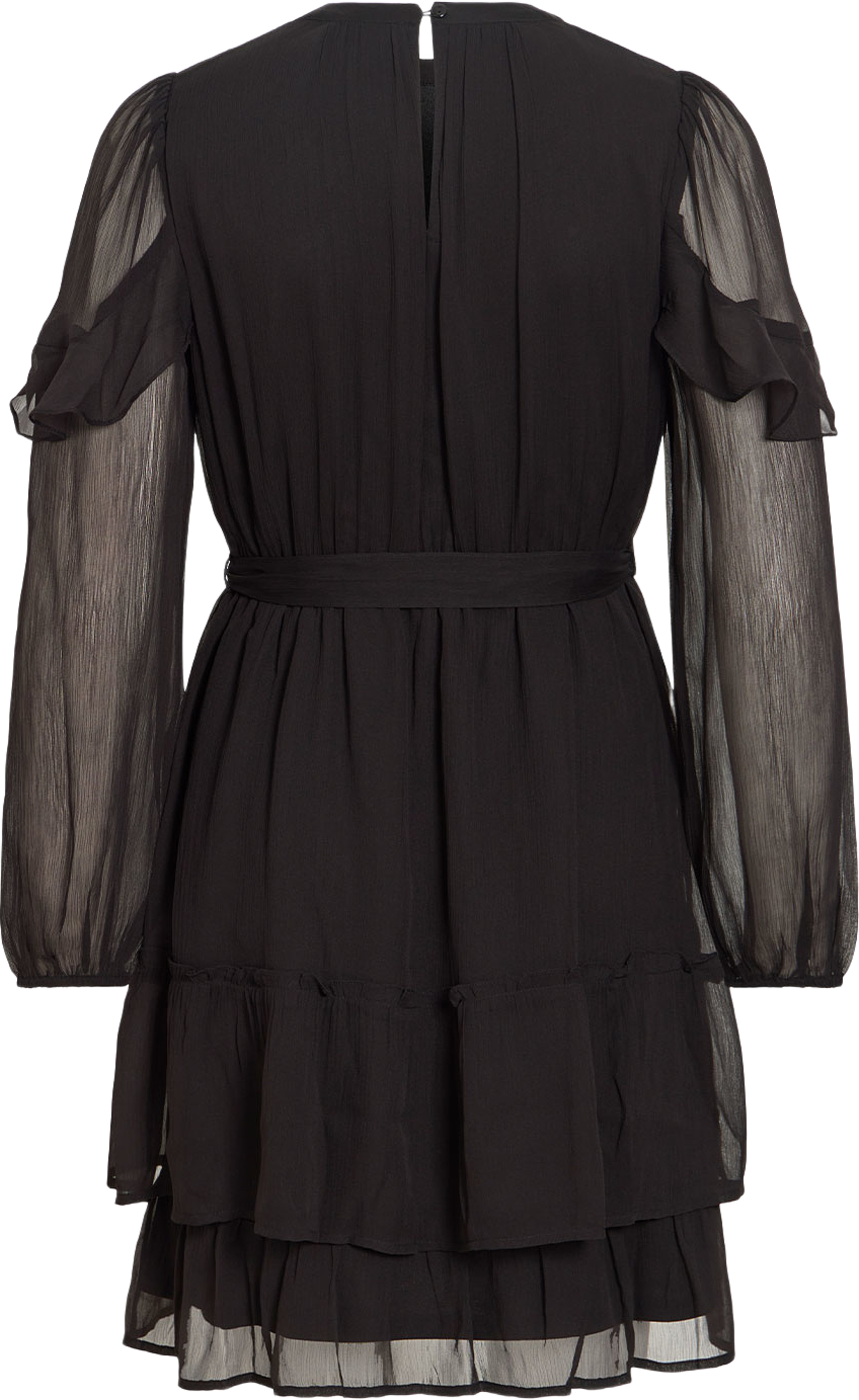 Vielly Flounce Dress, från Vila, i färgen Black Beauty. Klicka för att öppna bilden i stort format