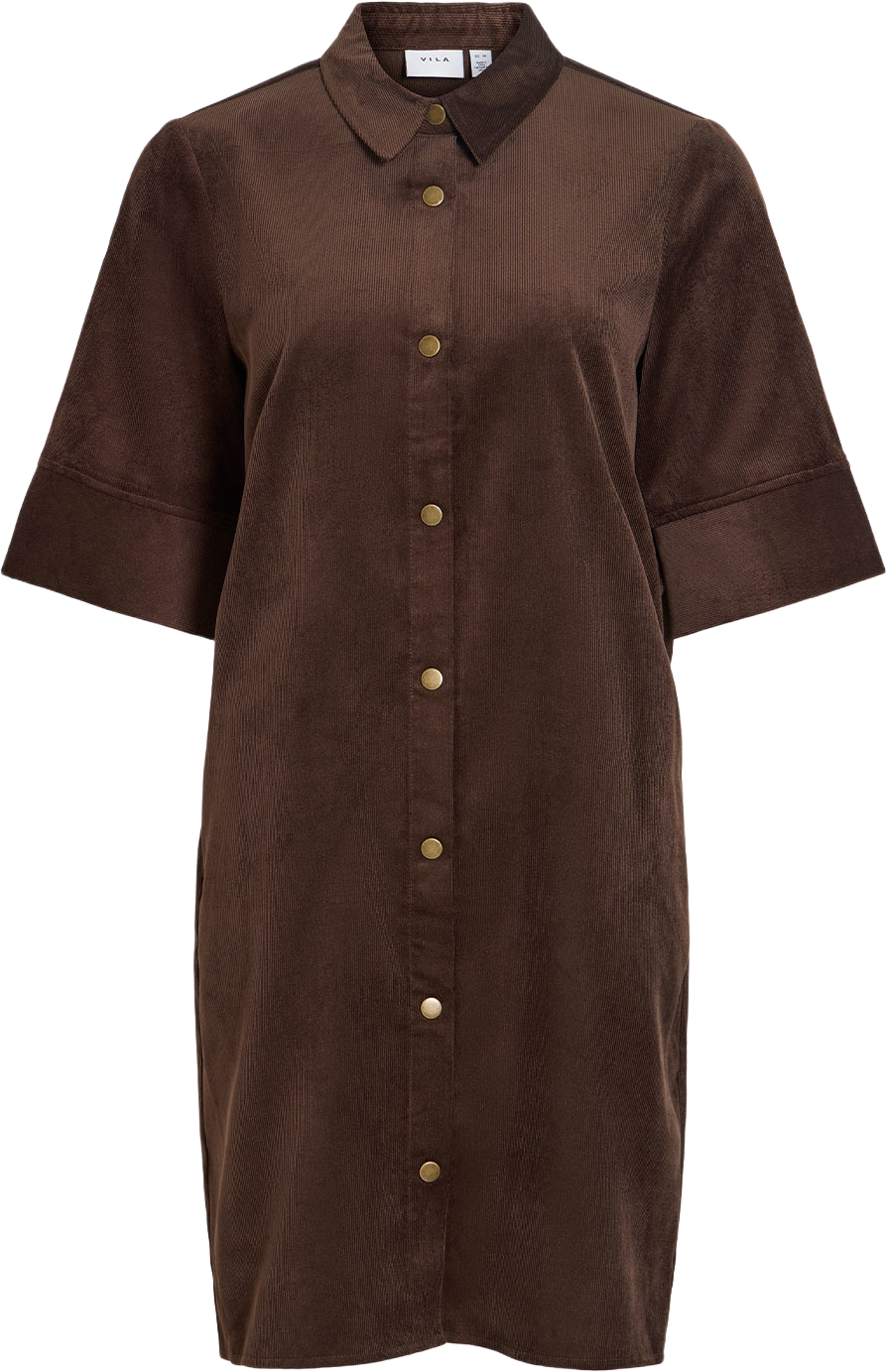 Vicourdie Dress, från Vila, i färgen Coffee Bean. Klicka för att öppna bilden i stort format