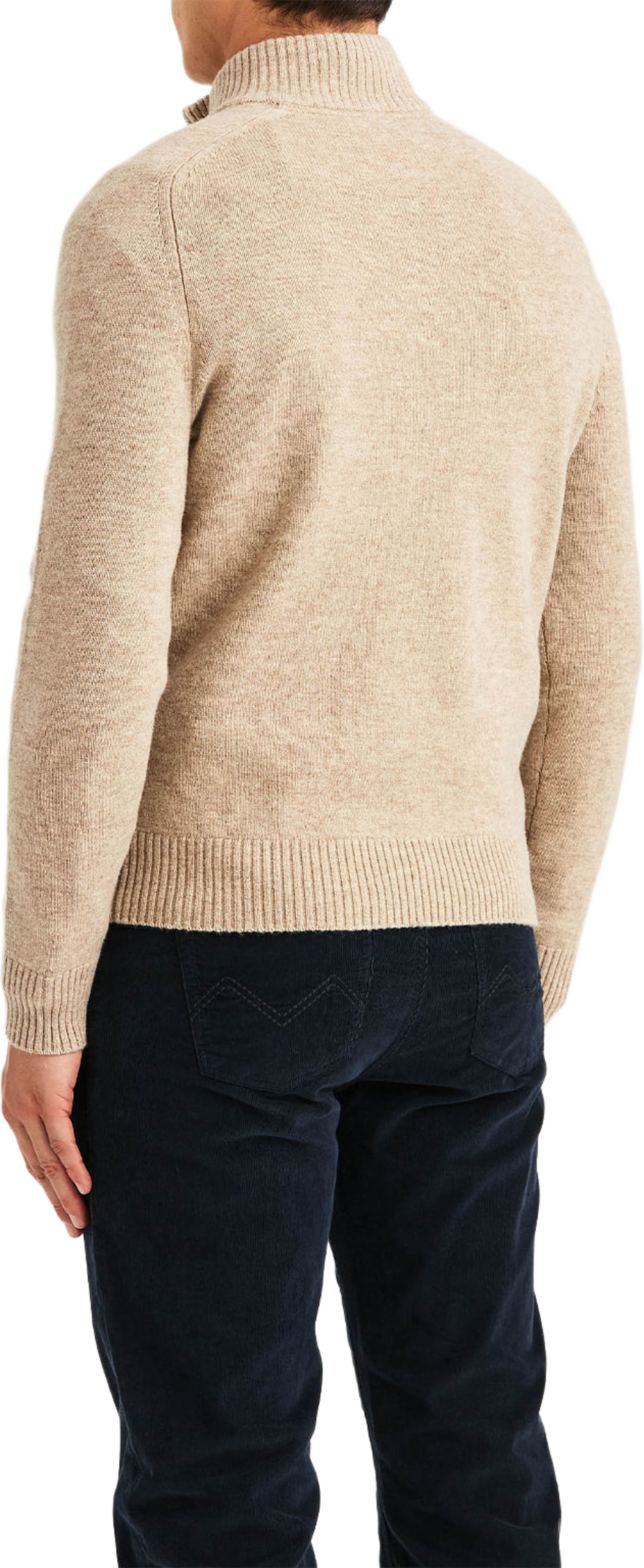 Hertford Half Zip, från Morris, i färgen Khaki. Klicka för att öppna bilden i stort format