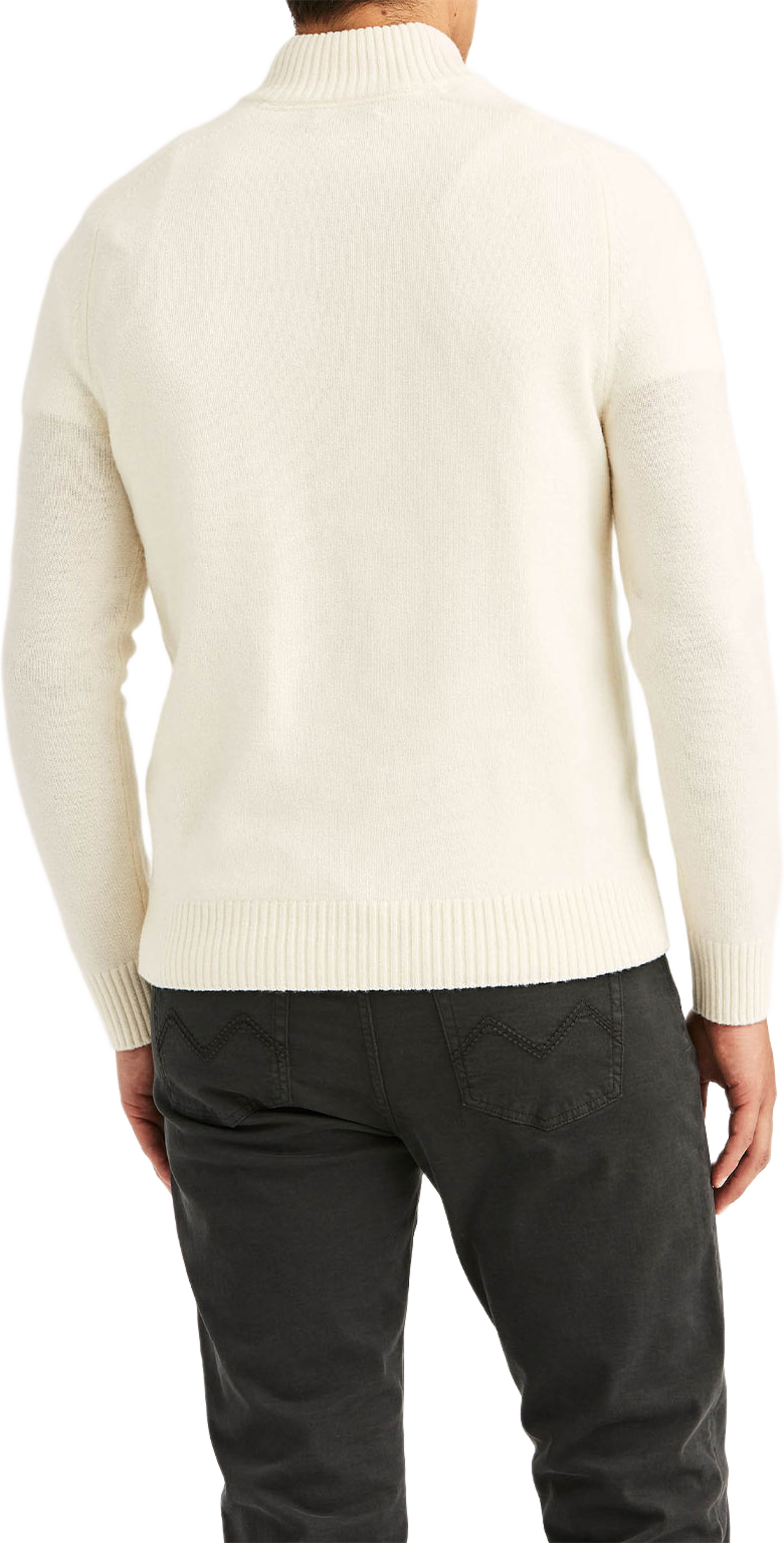Hertford Half Zip, från Morris, i färgen Off White. Klicka för att öppna bilden i stort format