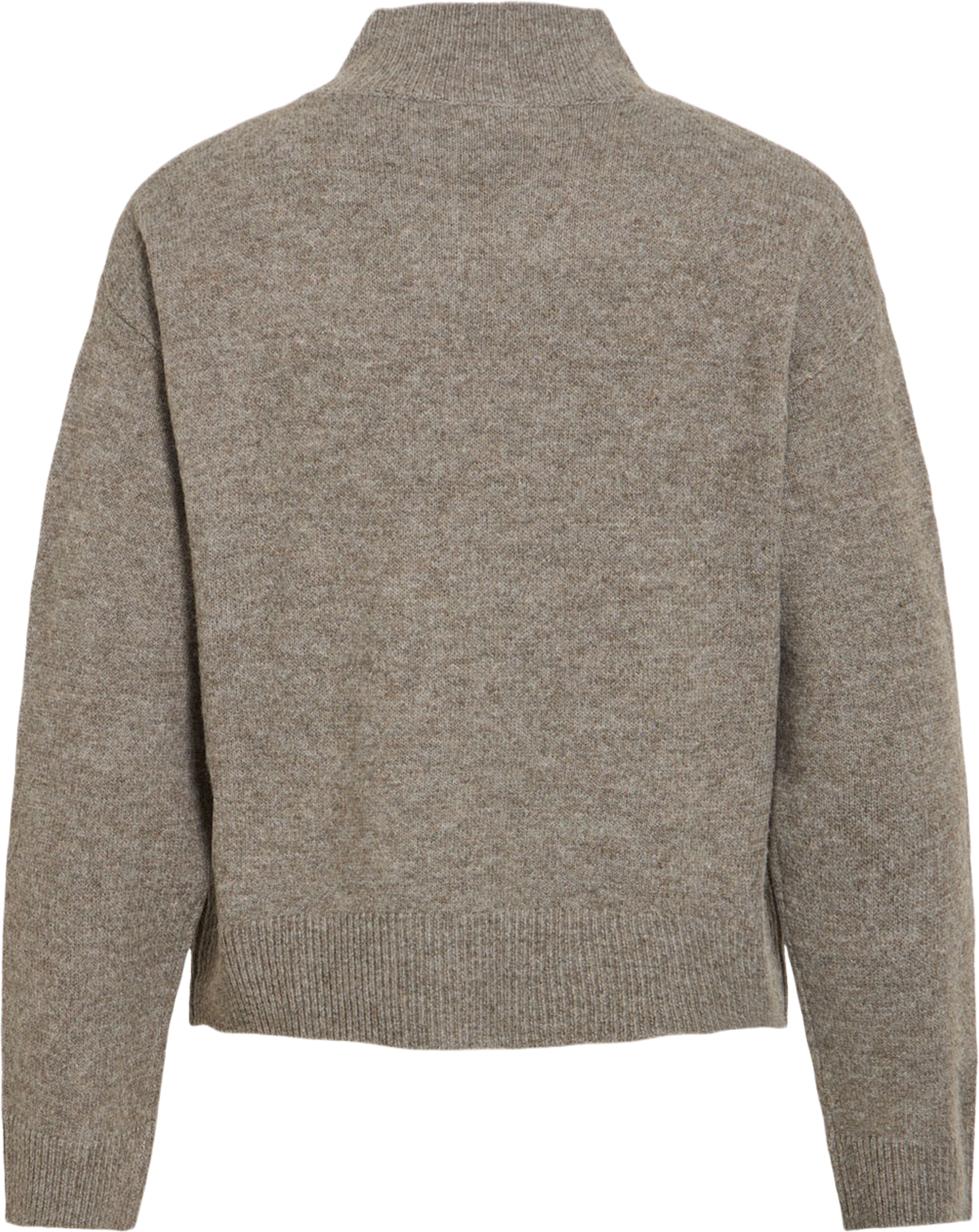 Viaylin Highneck Knit Top, från Vila, i färgen Falcon White Binder. Klicka för att öppna bilden i stort format