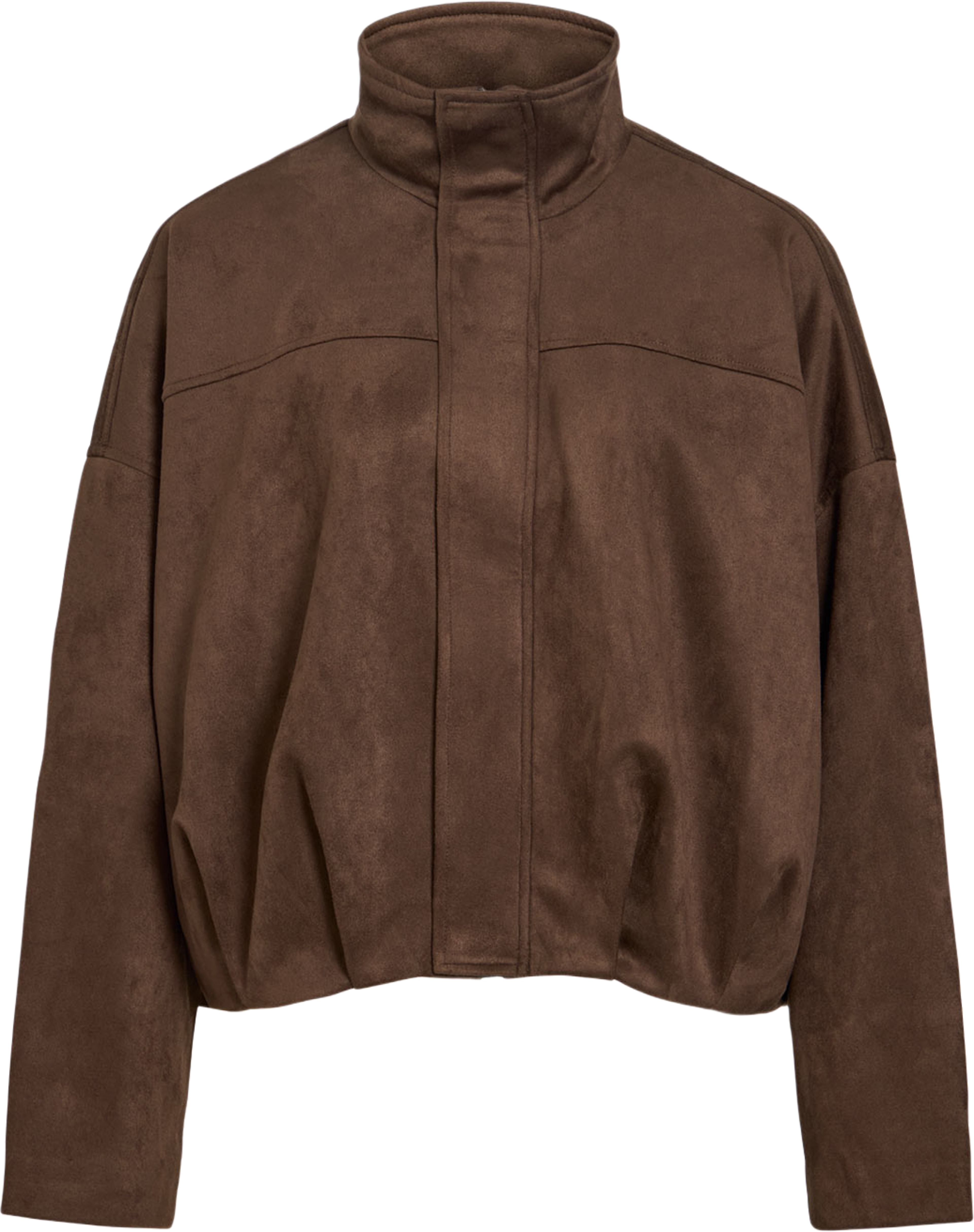 Viviral Funnel Neck Jacket, från Vila, i färgen Chocolate Brown. Klicka för att öppna bilden i stort format