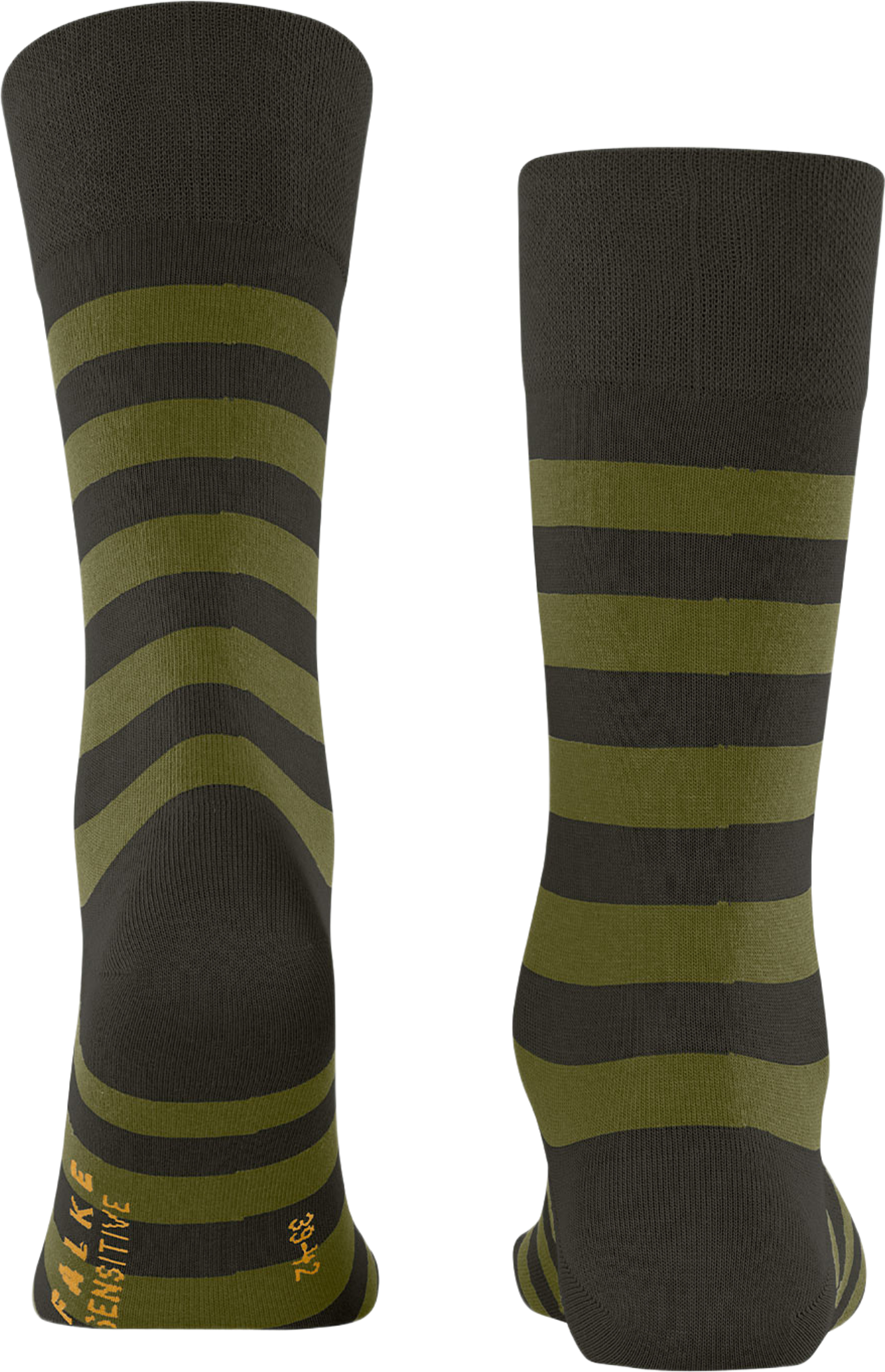Sensitive Mapped Line sock, från Falke, i färgen Military. Klicka för att öppna bilden i stort format