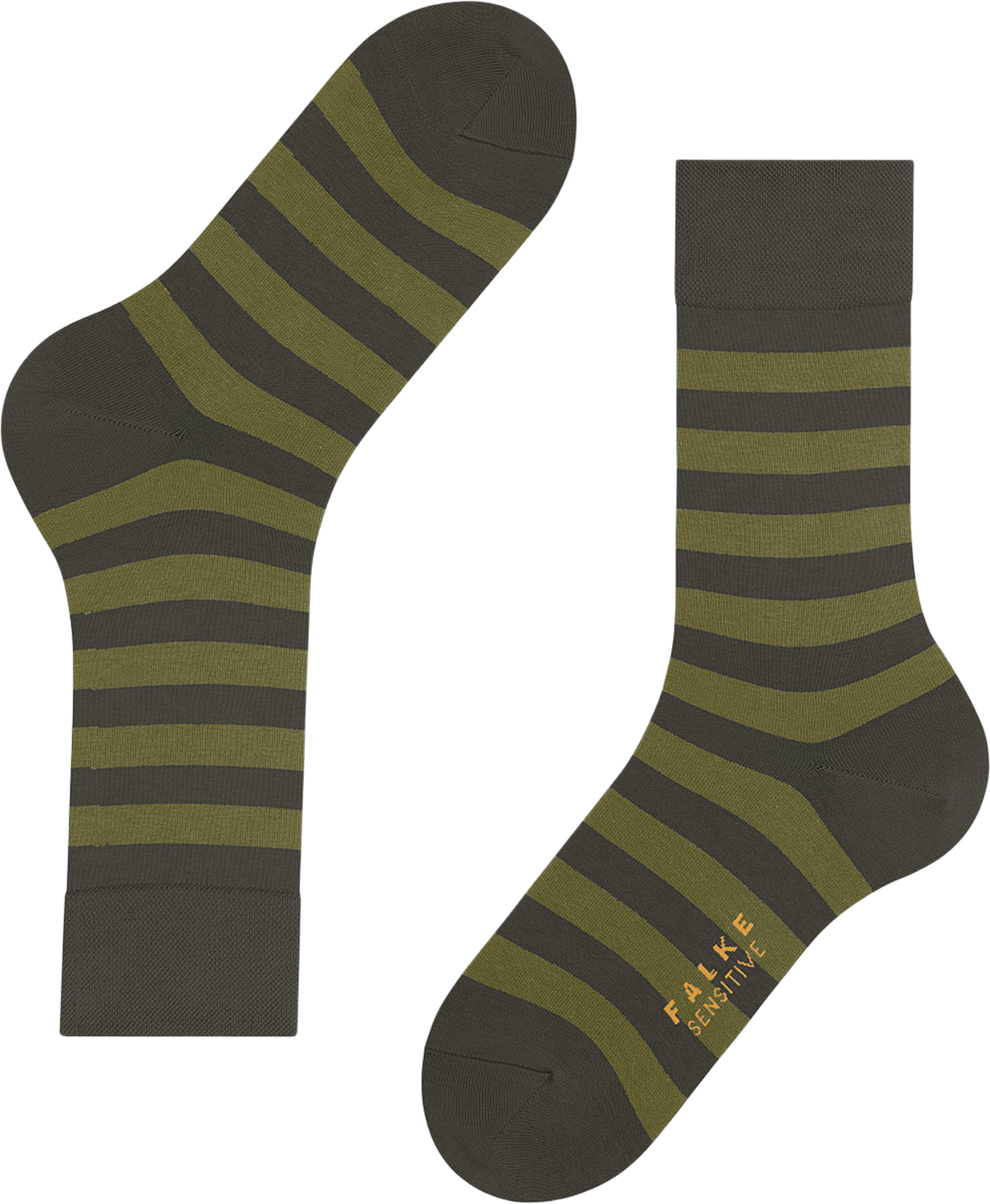 Sensitive Mapped Line sock, från Falke, i färgen Military. Klicka för att öppna bilden i stort format