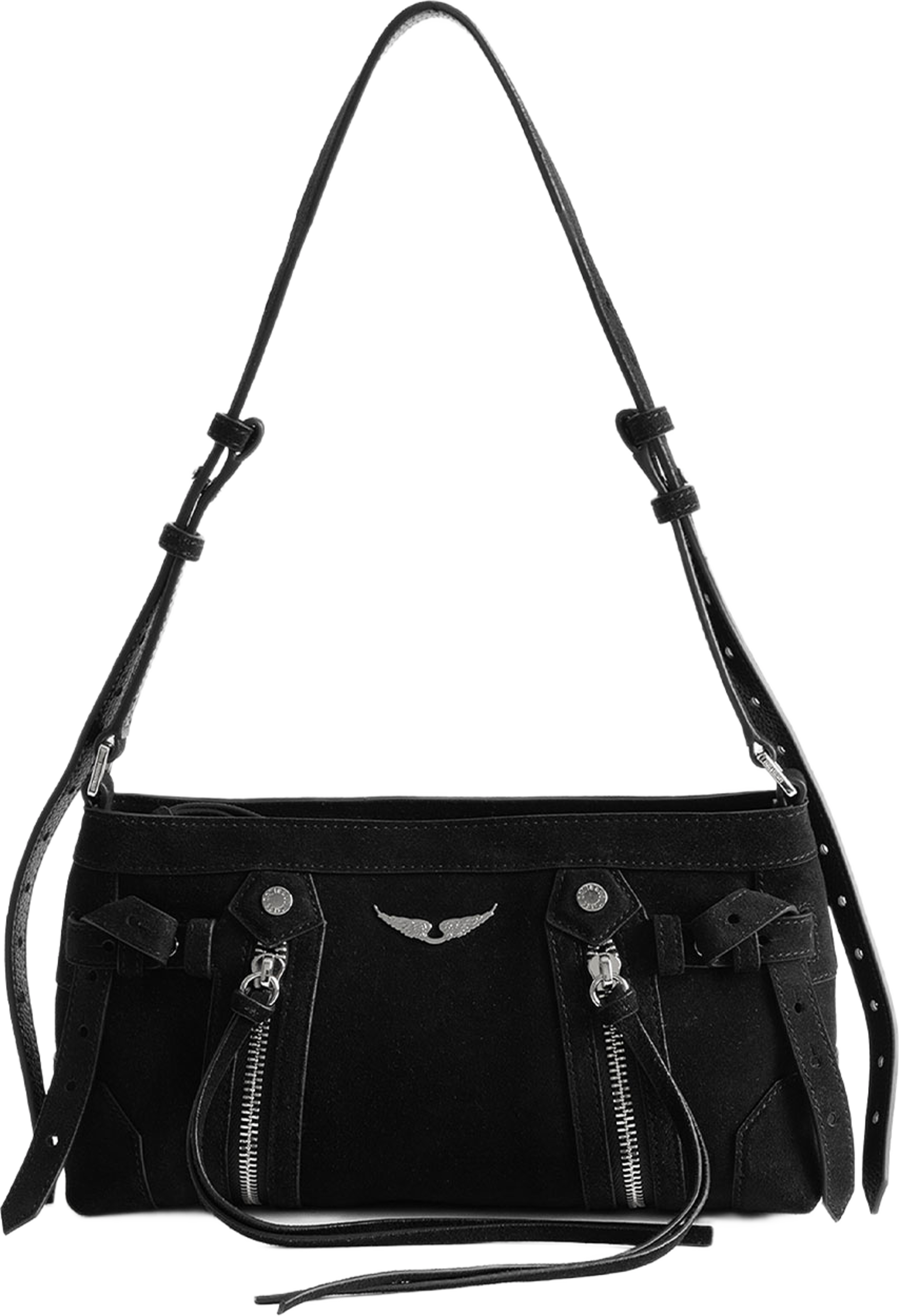 Baby Madison Suede Bag, från Zadig & Voltaire, i färgen Black. Klicka för att öppna bilden i stort format