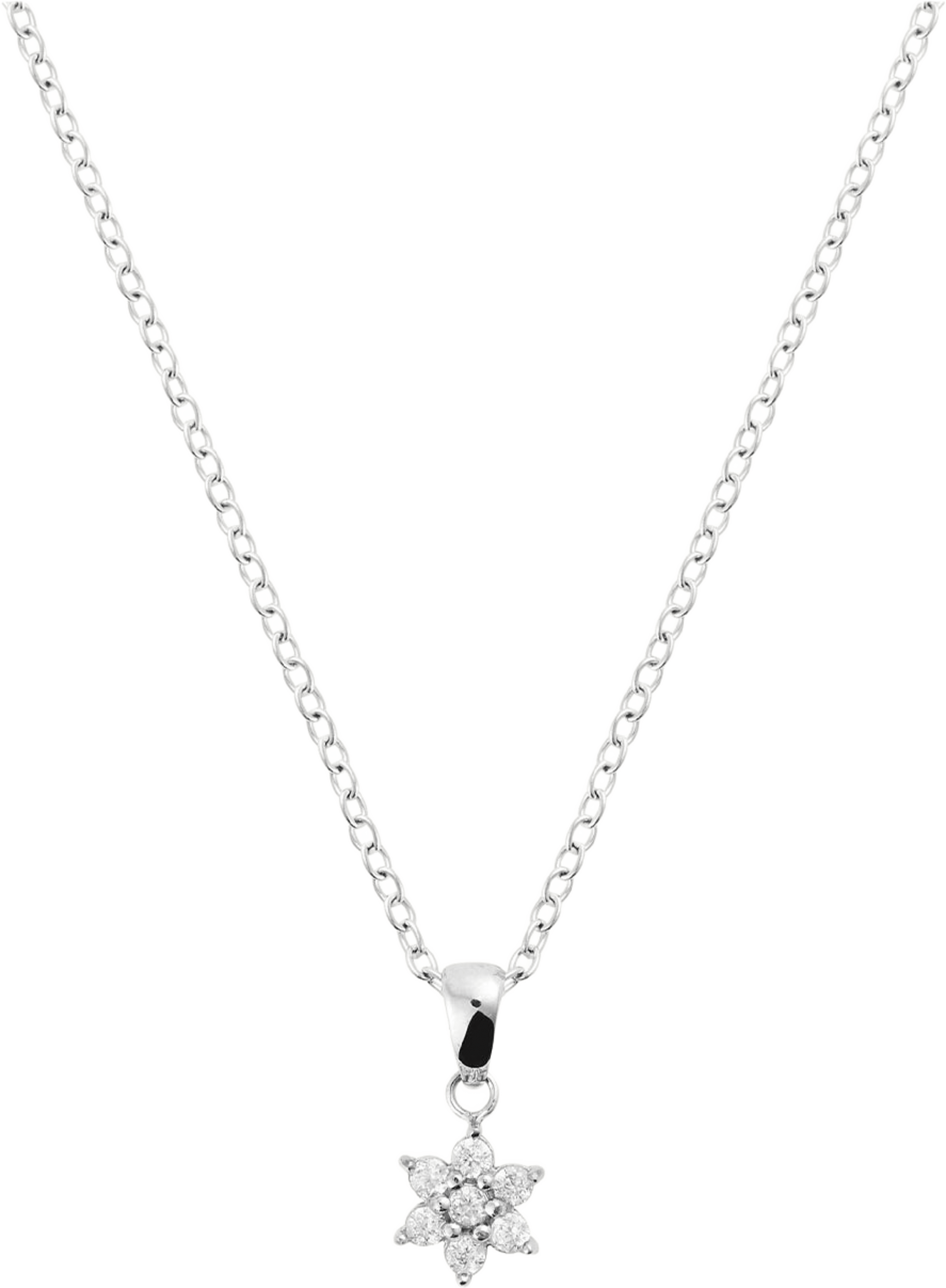 Flora Steel Necklace, från Mockberg, i färgen Steel. Klicka för att öppna bilden i stort format