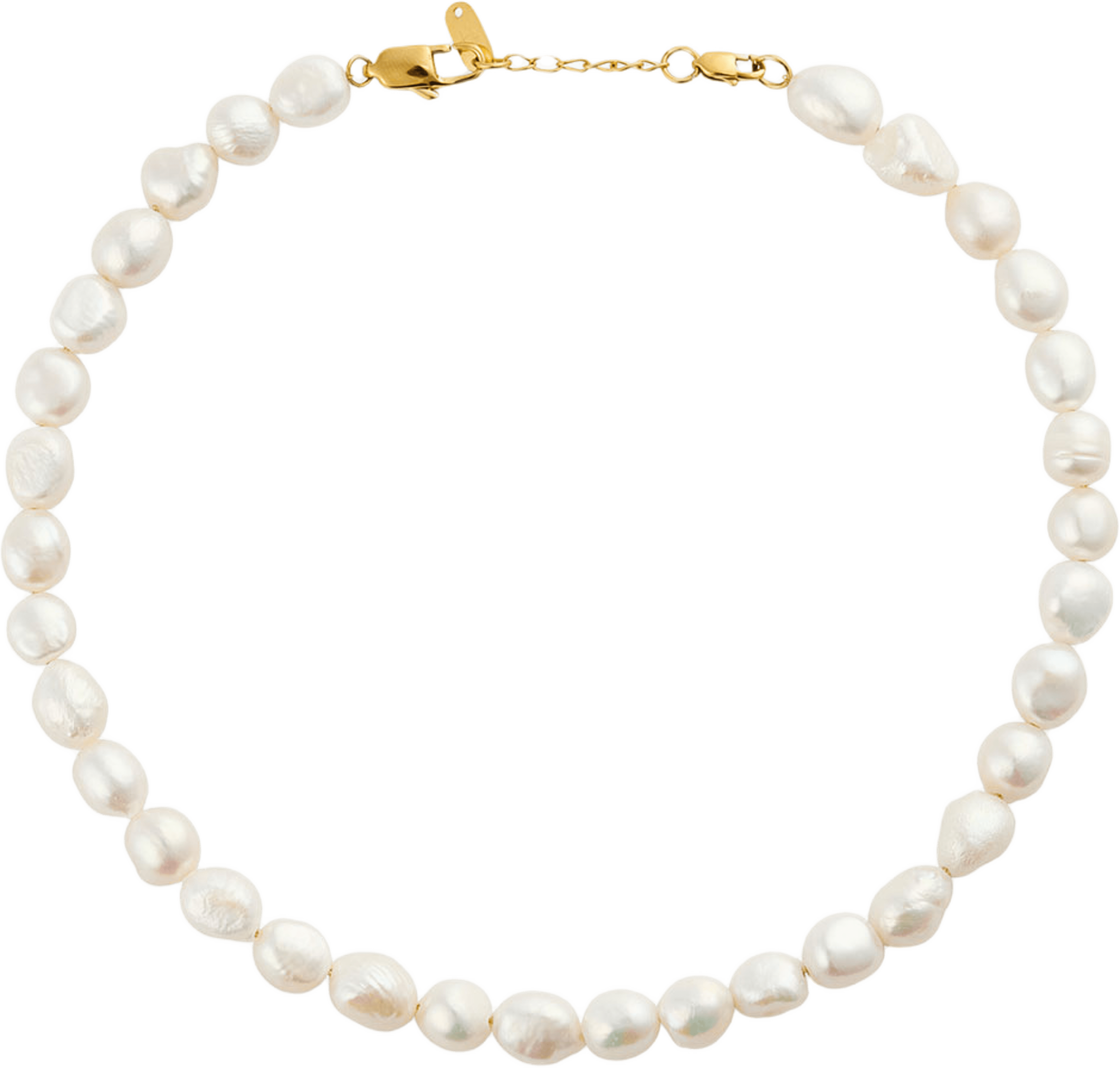Aura Pearl Gold Necklace, från Mockberg, i färgen Gold. Klicka för att öppna bilden i stort format
