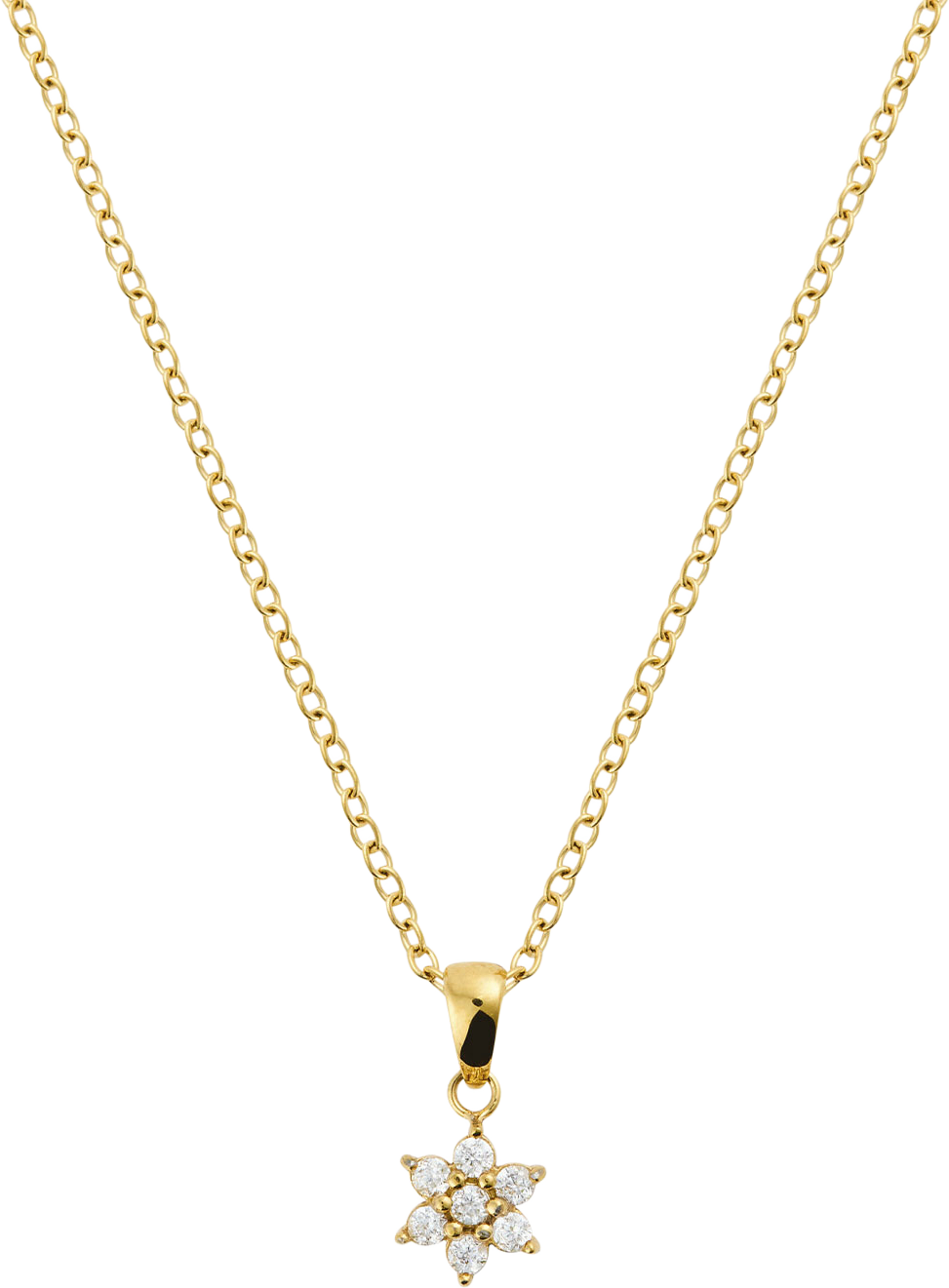 Flora Gold Necklace, från Mockberg, i färgen Gold. Klicka för att öppna bilden i stort format
