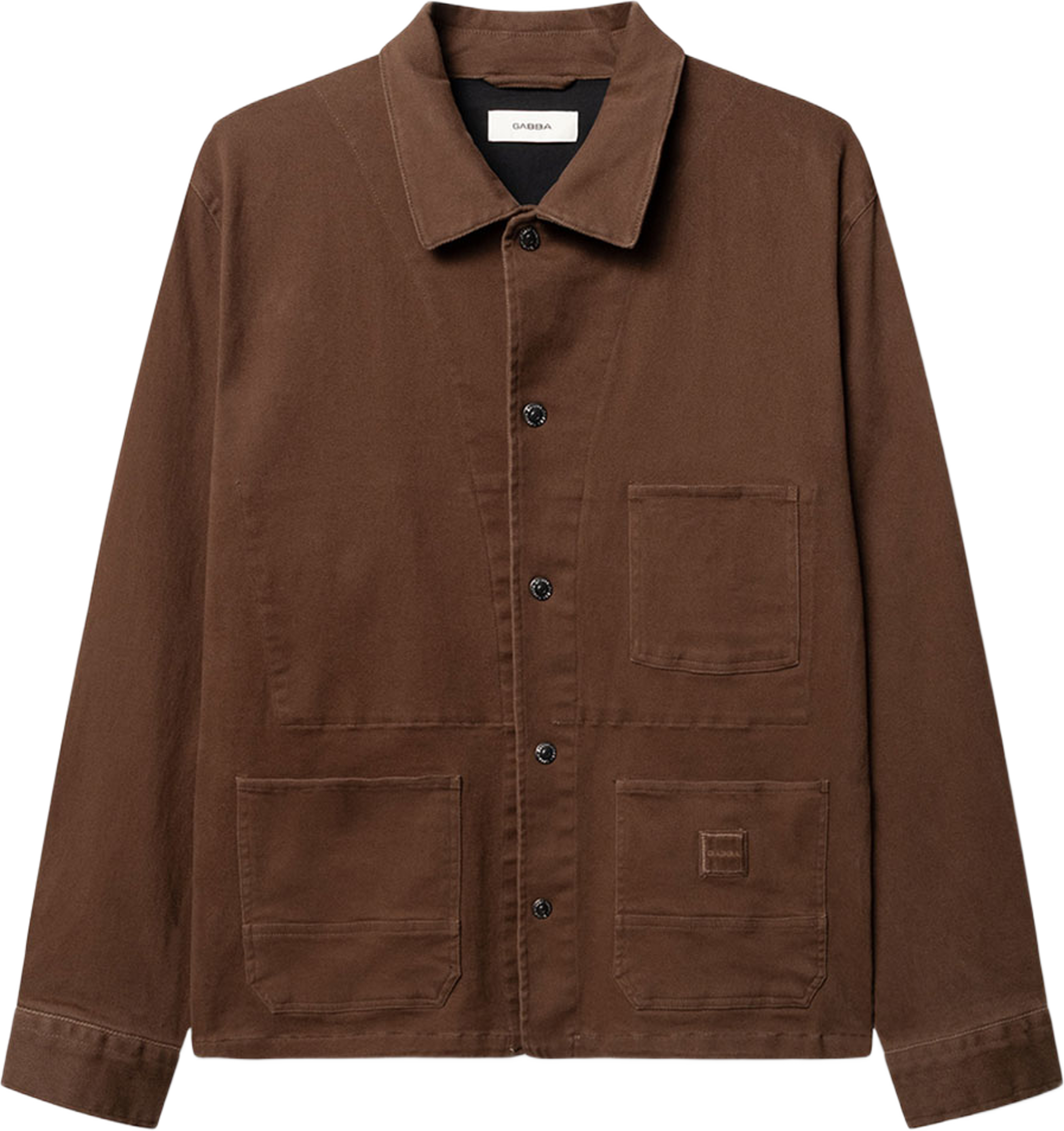 beta Twill Overshirt, från GABBA, i färgen Brown Slate. Klicka för att öppna bilden i stort format