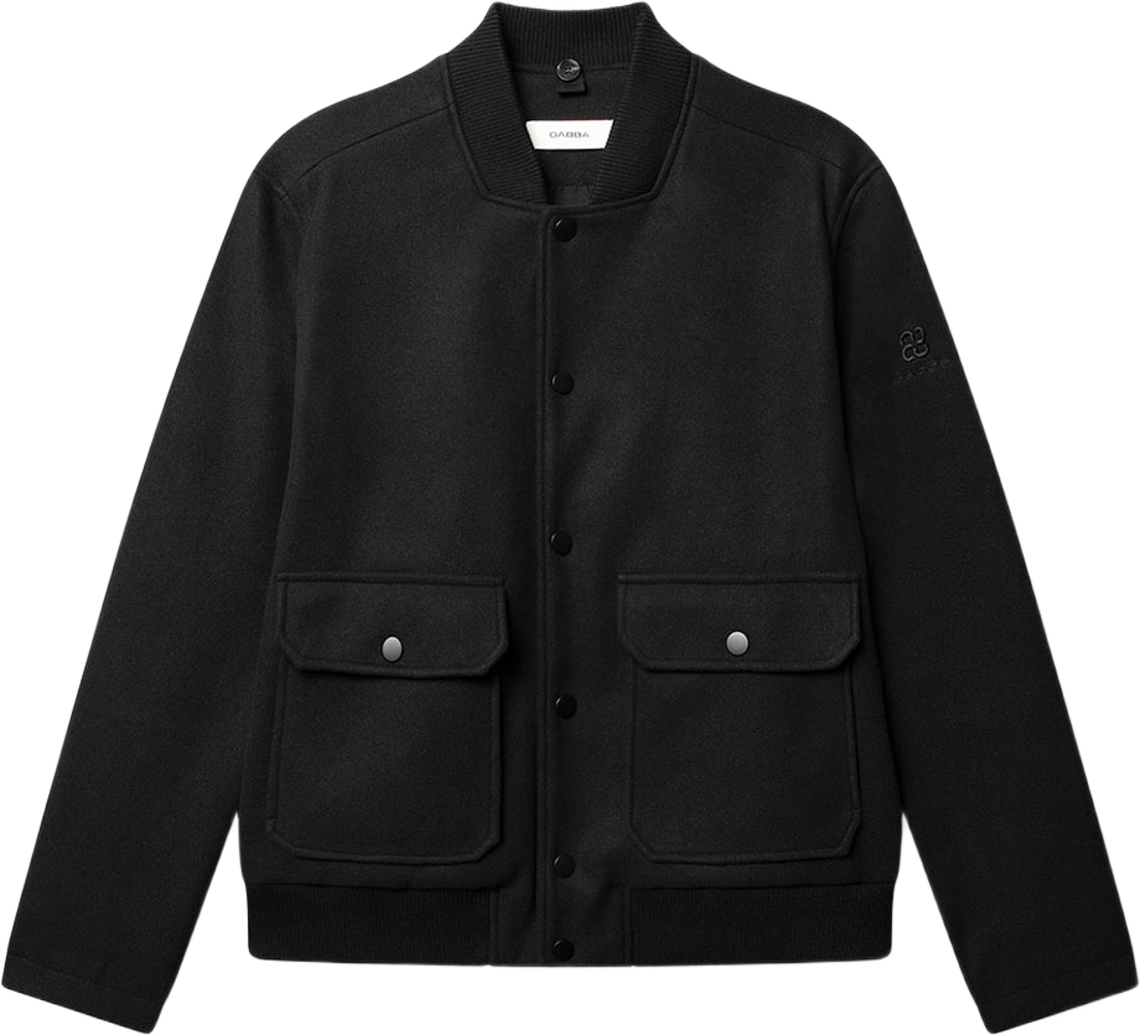Bmatheo Plain Bomber Jacket, från GABBA, i färgen Black. Klicka för att öppna bilden i stort format