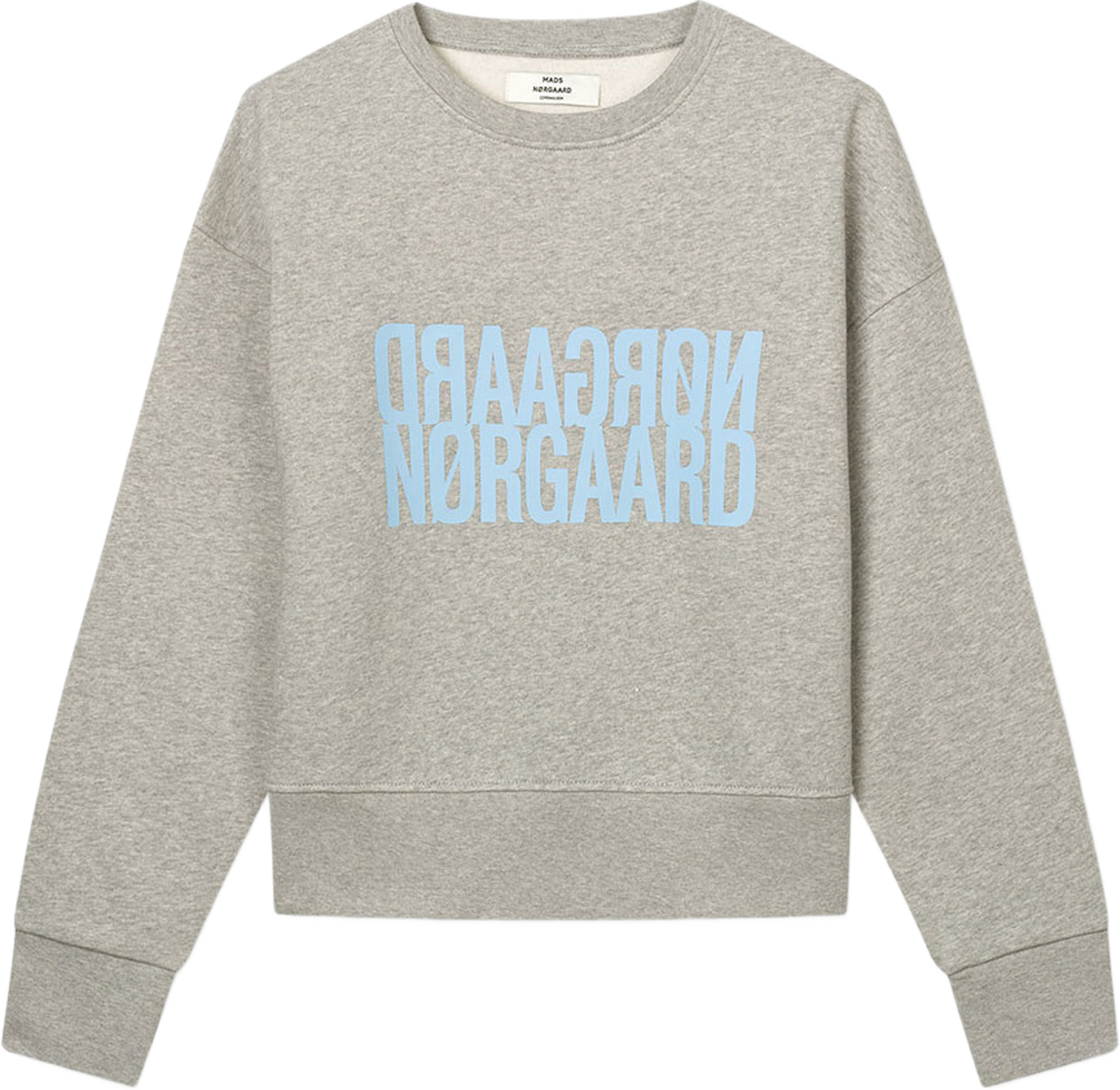 Original Sweat Tilvina Sweatshirt, från Mads Nørgaard, i färgen Mid Grey Melange. Klicka för att öppna bilden i stort format