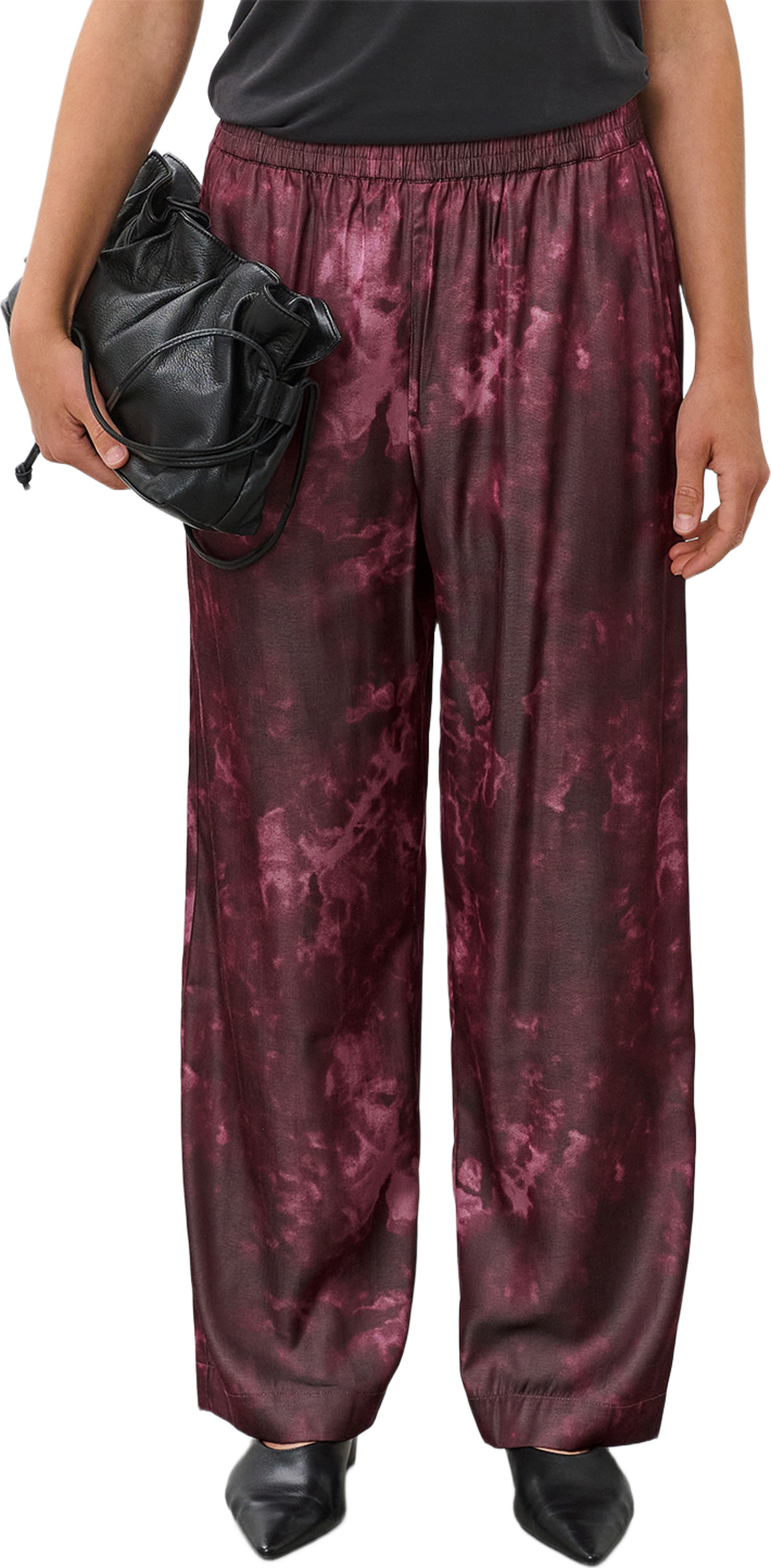 SLVehella Pull Up Pants, från Soaked In Luxury, i färgen Fig Shadows. Klicka för att öppna bilden i stort format