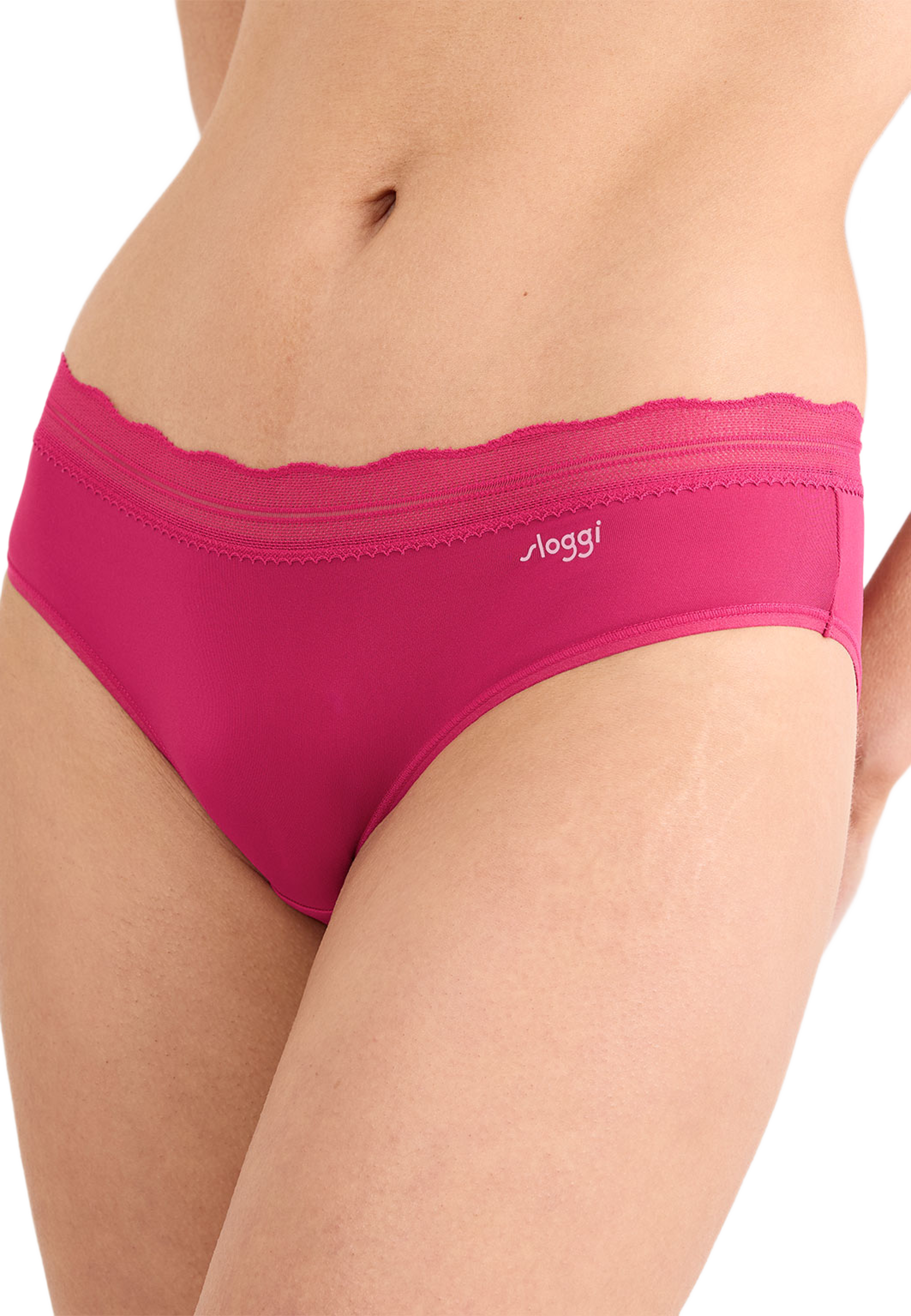 GO Blush Hipster 2P, från Sloggi, i färgen Berry. Klicka för att öppna bilden i stort format