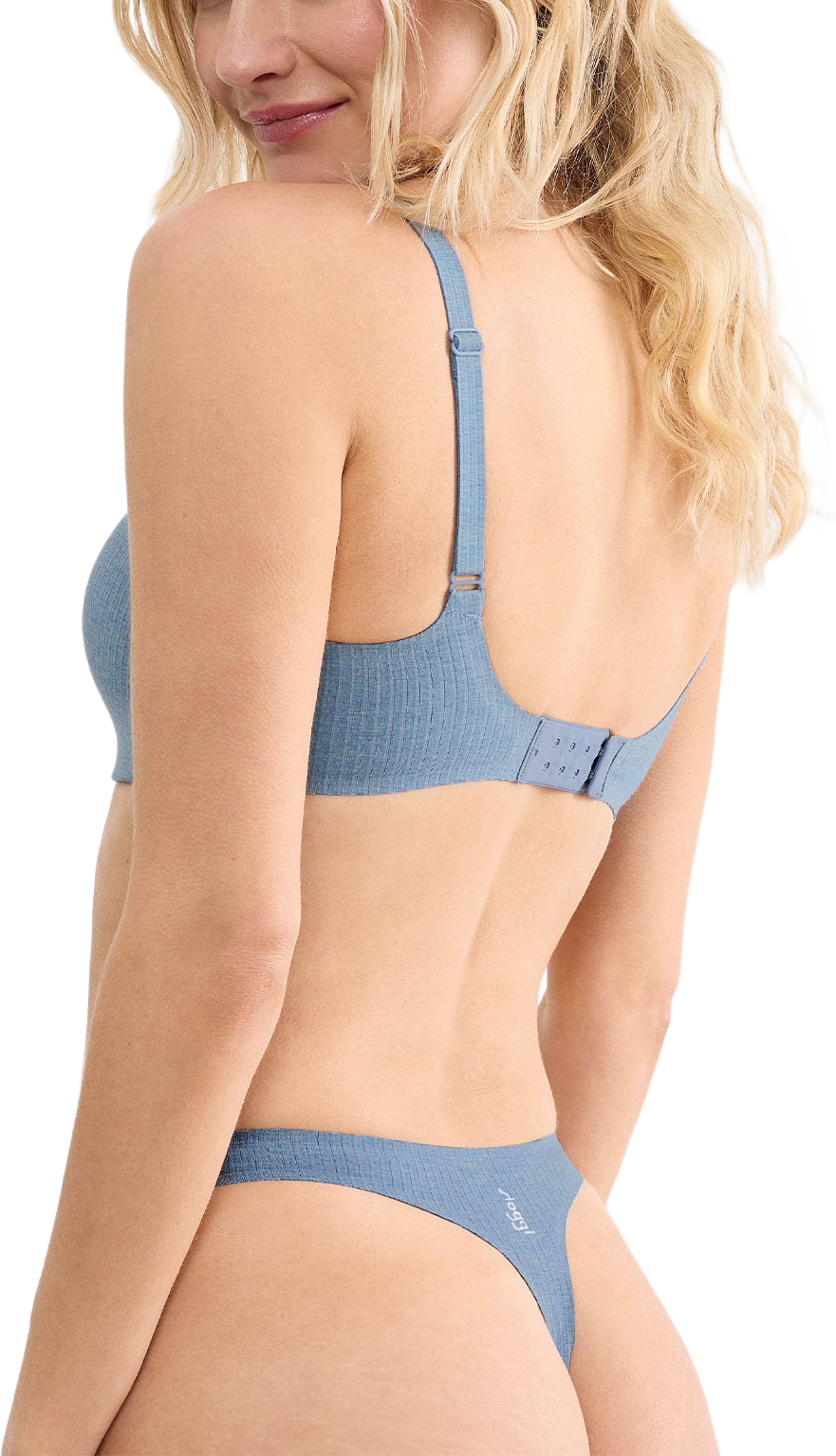 ZERO Feel Pure THE UP Push Up, från Sloggi, i färgen Liberty Blue. Klicka för att öppna bilden i stort format
