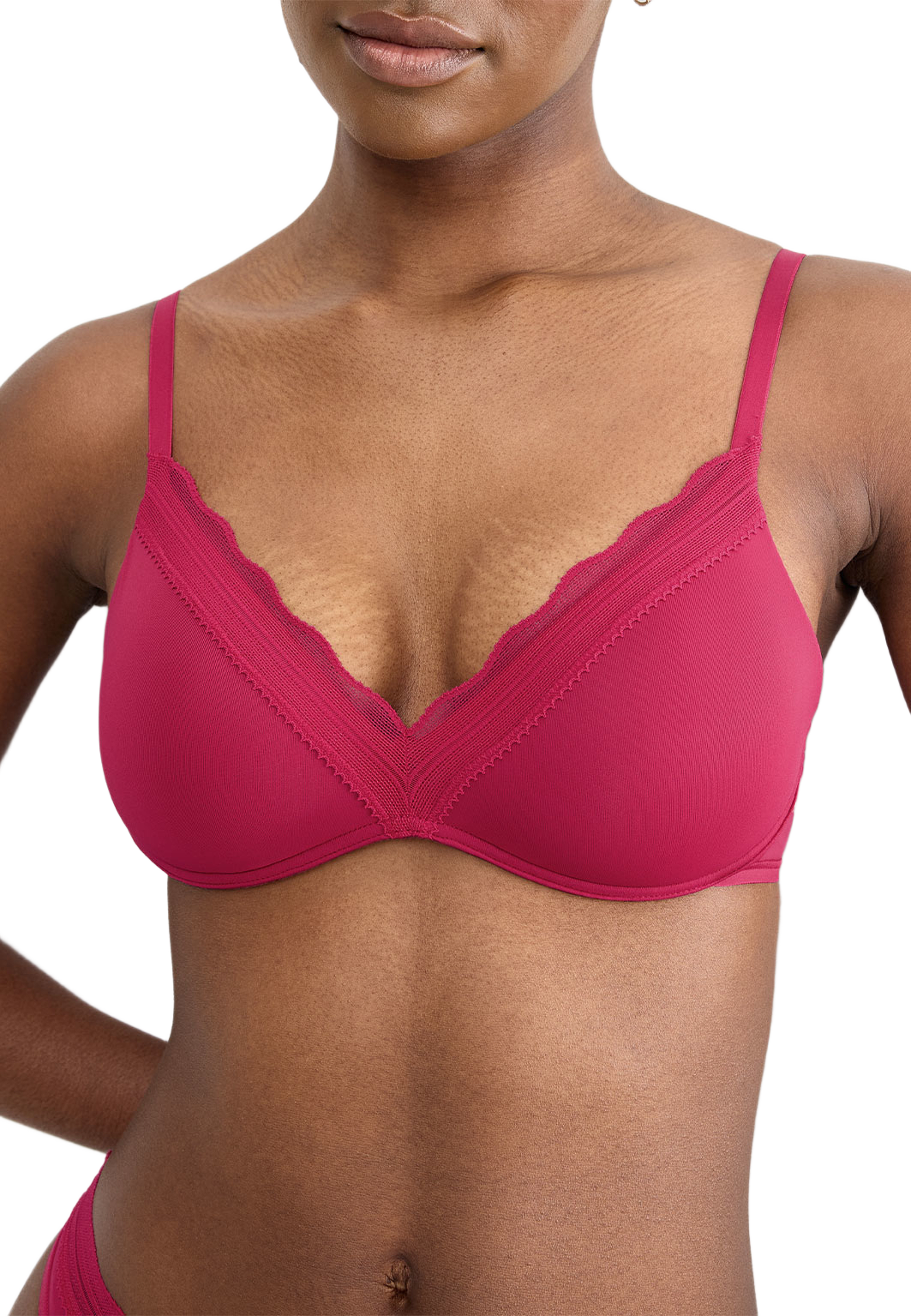 GO Blush PU Bra, från Sloggi, i färgen Berry. Klicka för att öppna bilden i stort format