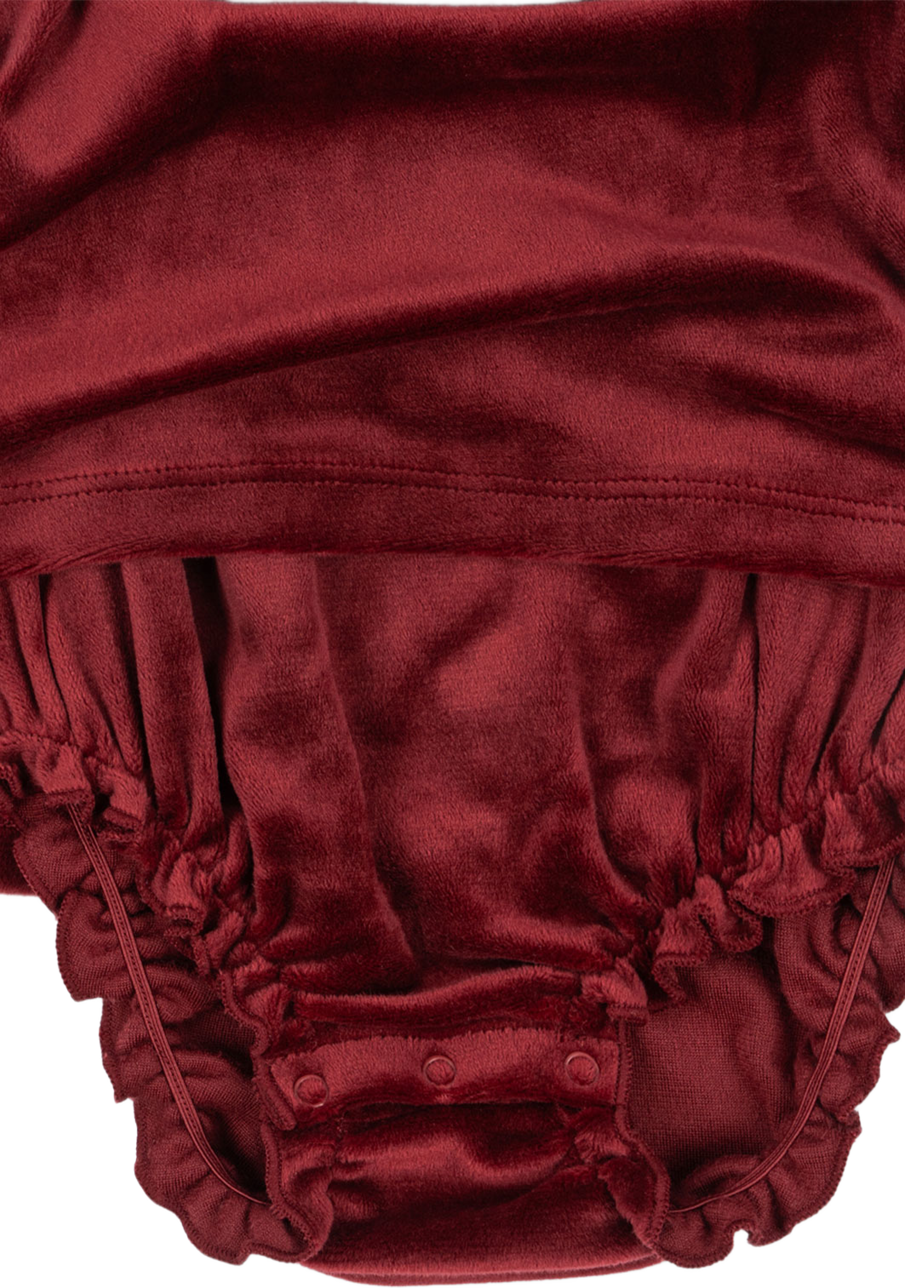 Jingle Romper Dress Grs, från Konges Sløjd, i färgen Red Dahlia. Klicka för att öppna bilden i stort format