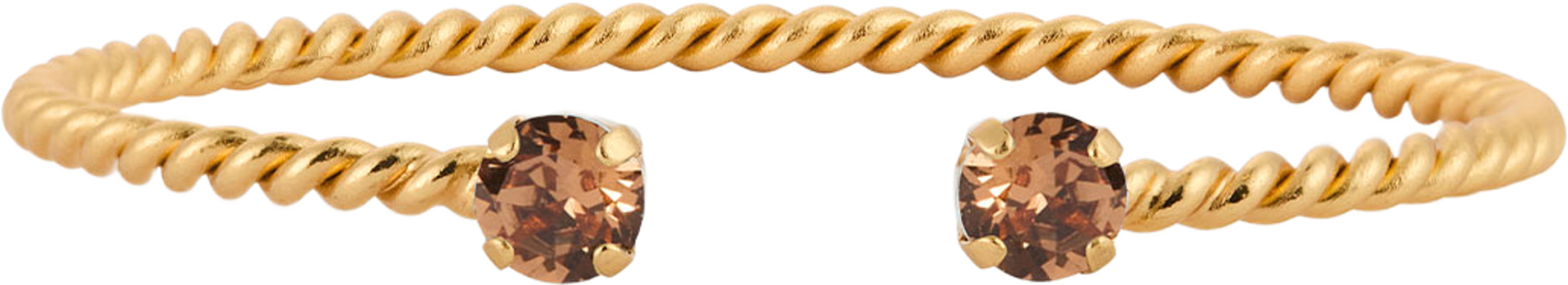 Mini Twisted Bracelet, från Caroline Svedbom, i färgen Gold. Klicka för att öppna bilden i stort format