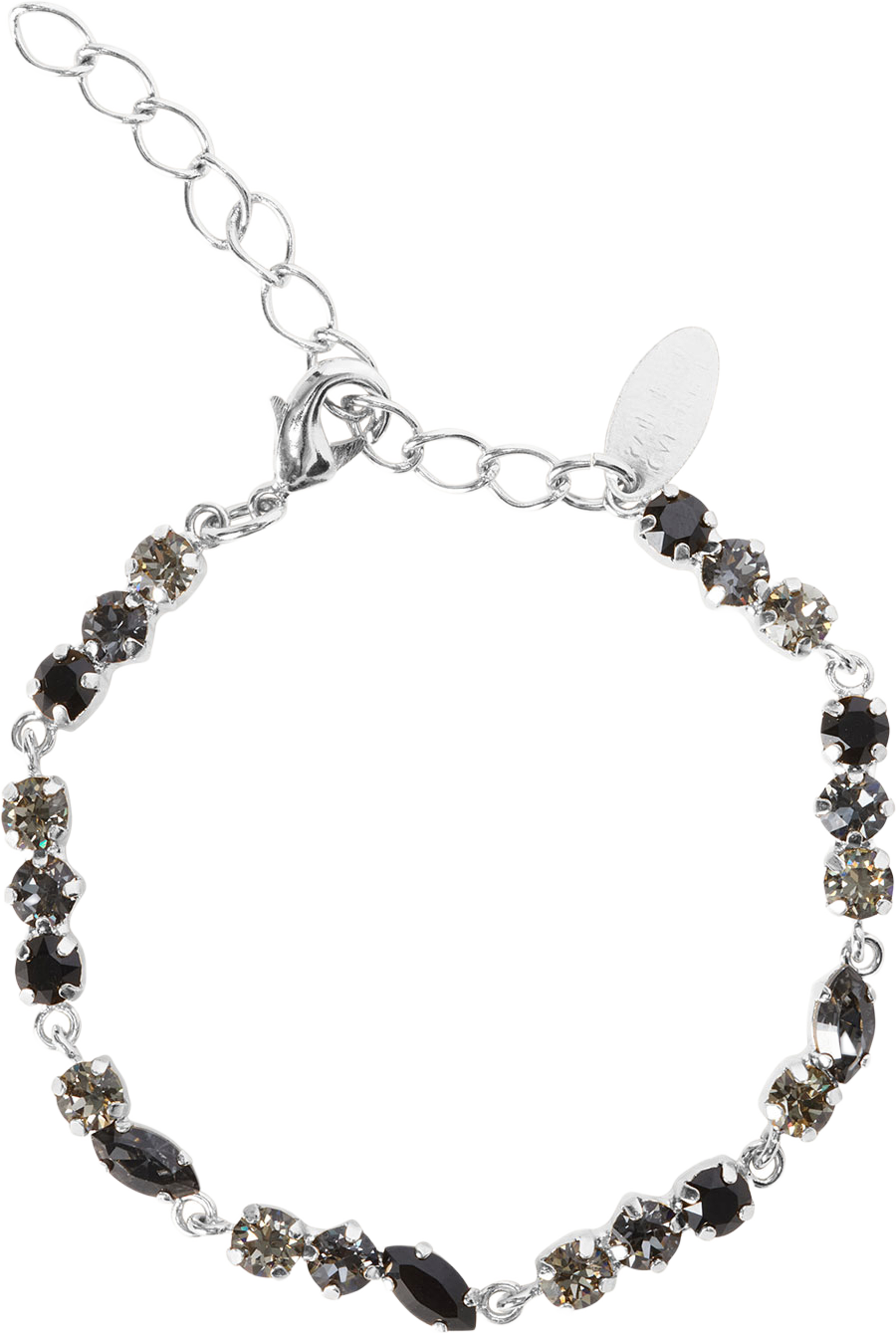 Alelia Bracelet, från Caroline Svedbom, i färgen Jet Combo - Rhodium. Klicka för att öppna bilden i stort format