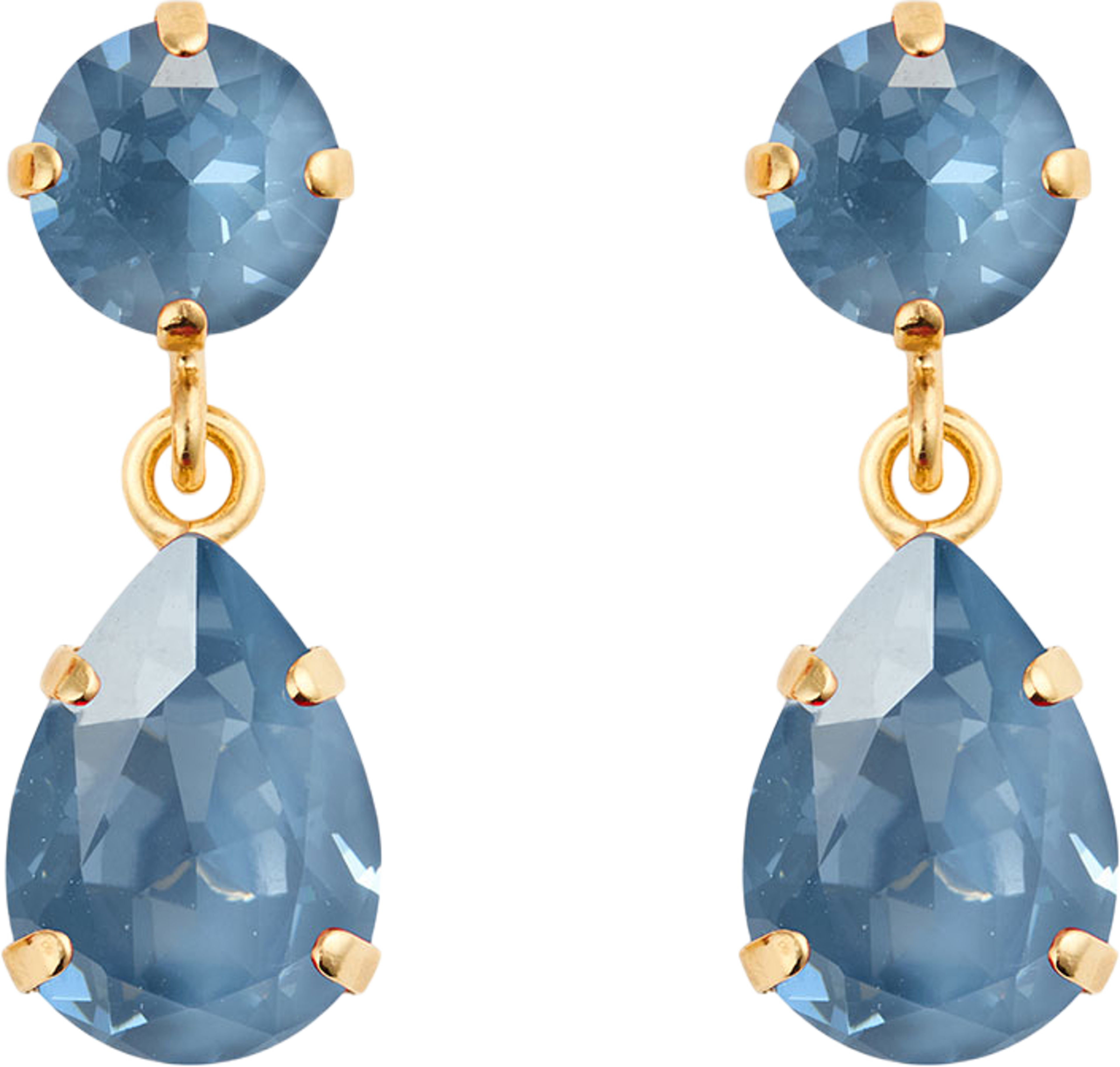 Mini Drop Earrings, från Caroline Svedbom, i färgen Gold. Klicka för att öppna bilden i stort format