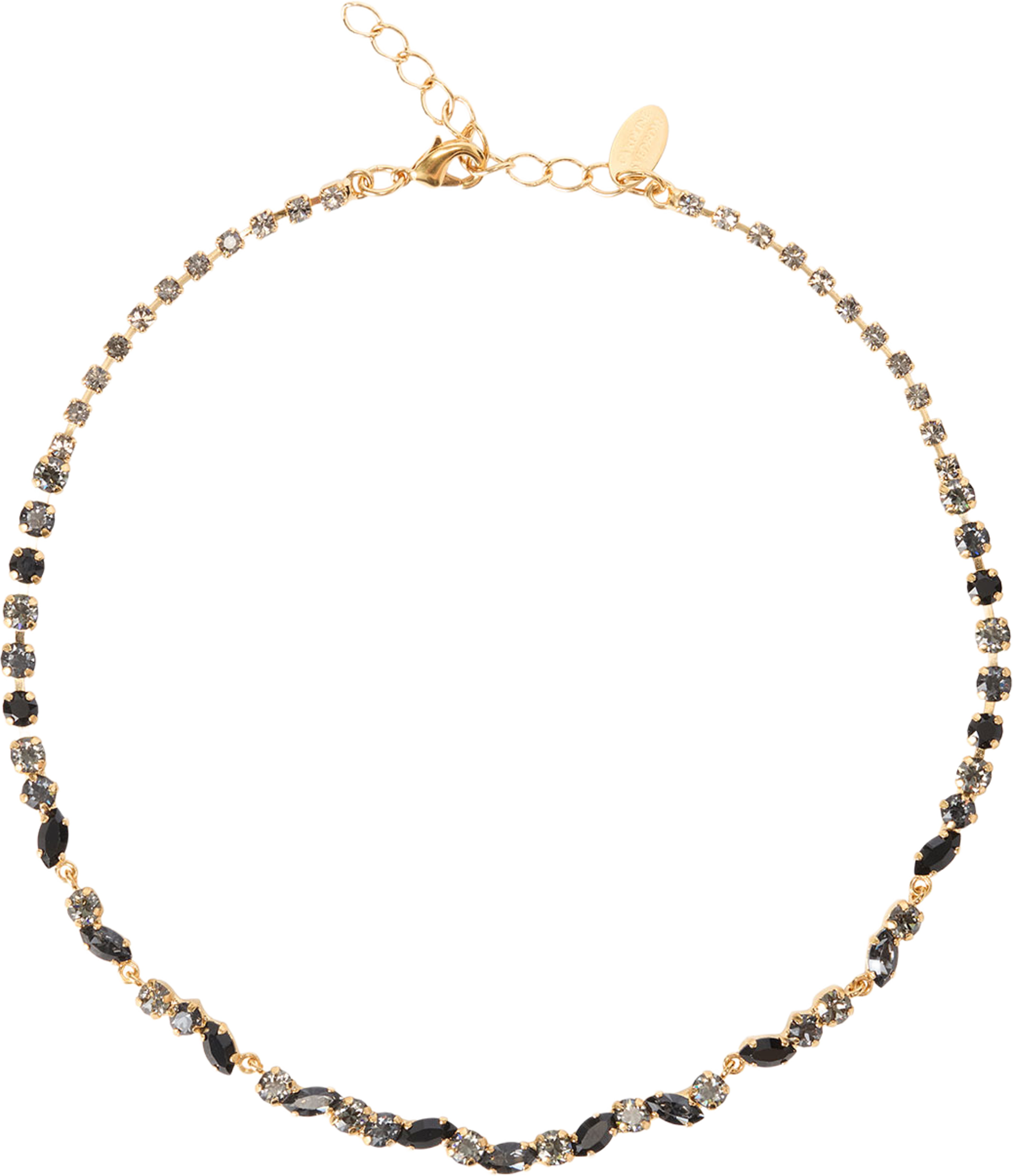 Alelia Necklace, från Caroline Svedbom, i färgen Jet Combo - Gold. Klicka för att öppna bilden i stort format