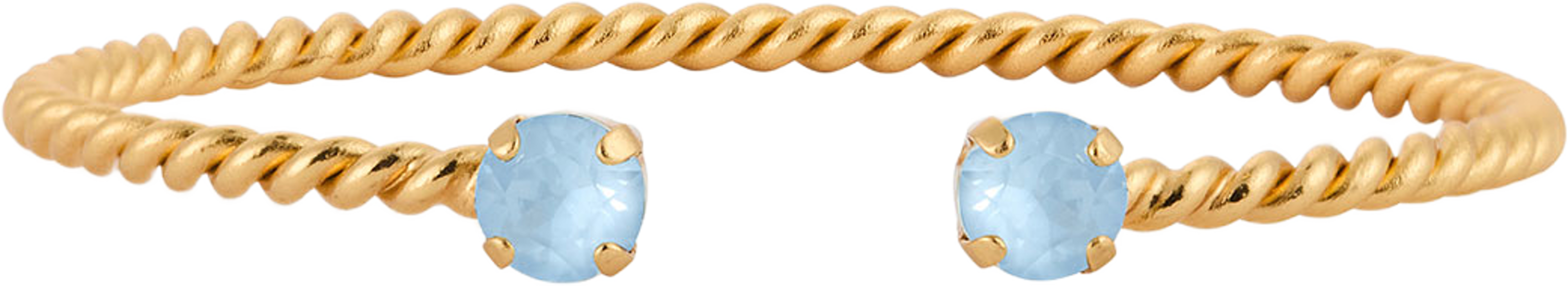 Mini Twisted Bracelet, från Caroline Svedbom, i färgen Gold. Klicka för att öppna bilden i stort format