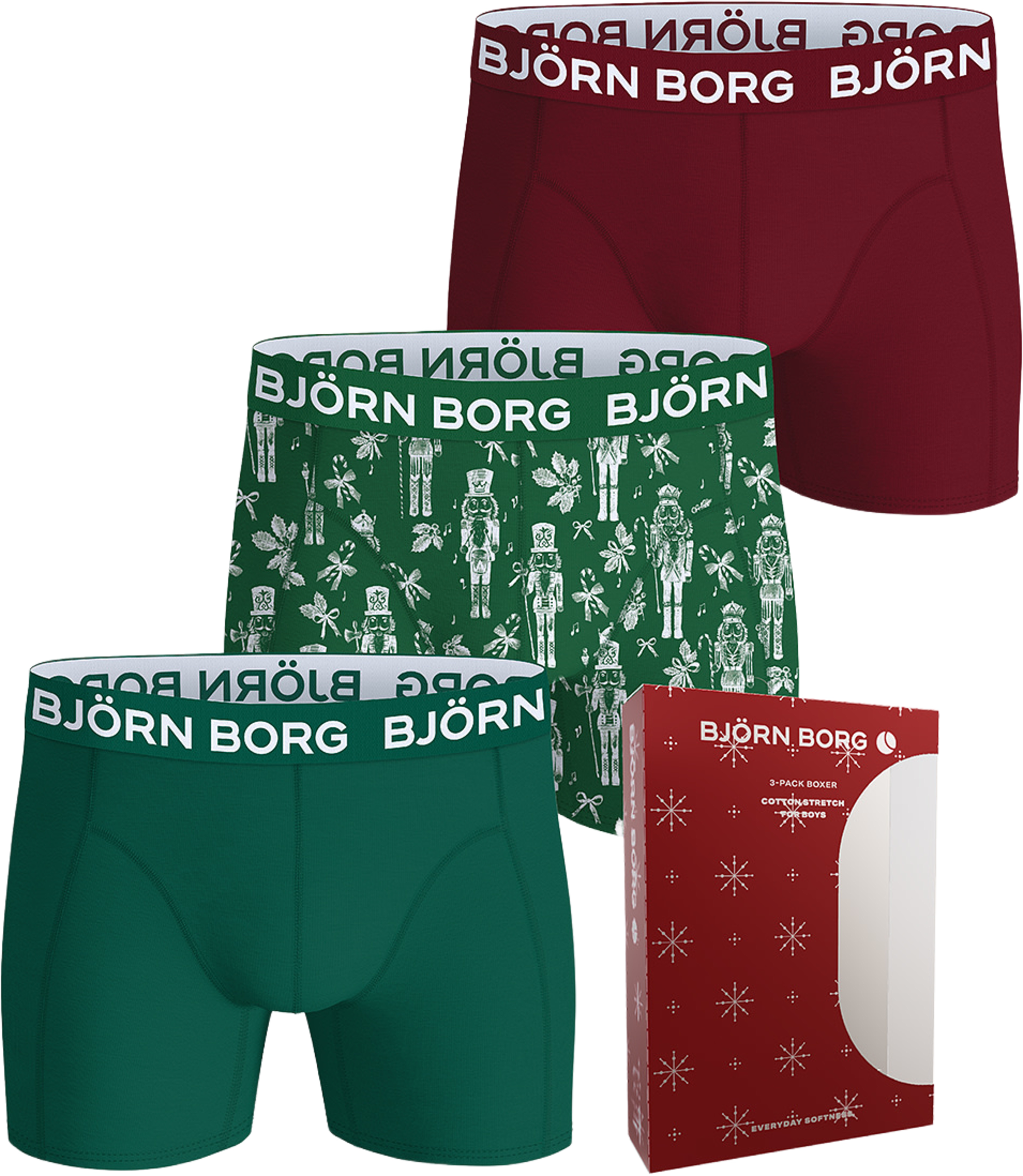 Cotton Stretch Boxer 3-pack, från Björn Borg, i färgen Multipack 1. Klicka för att öppna bilden i stort format