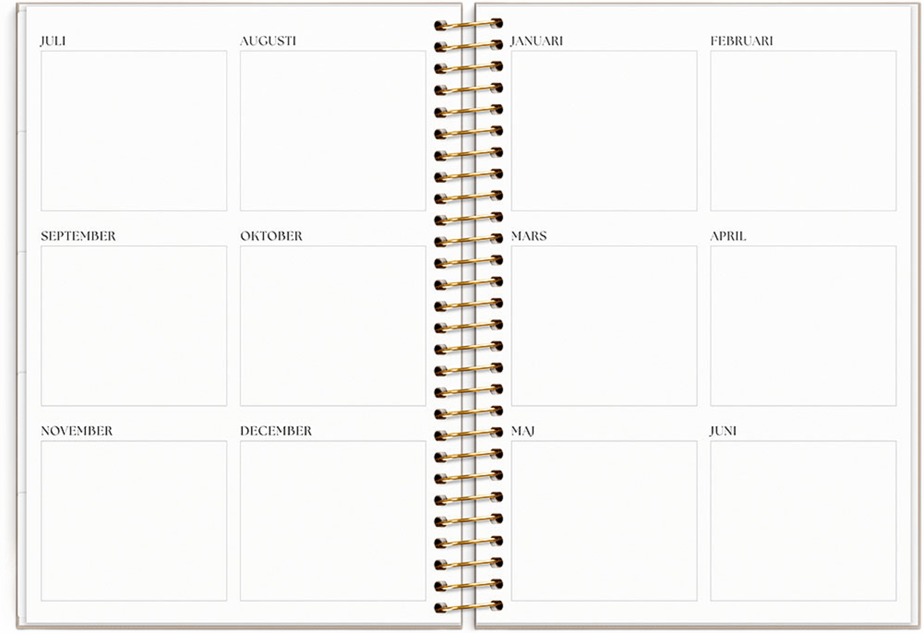 Life Organizer 26/27, från Burde, i färgen Beige. Klicka för att öppna bilden i stort format