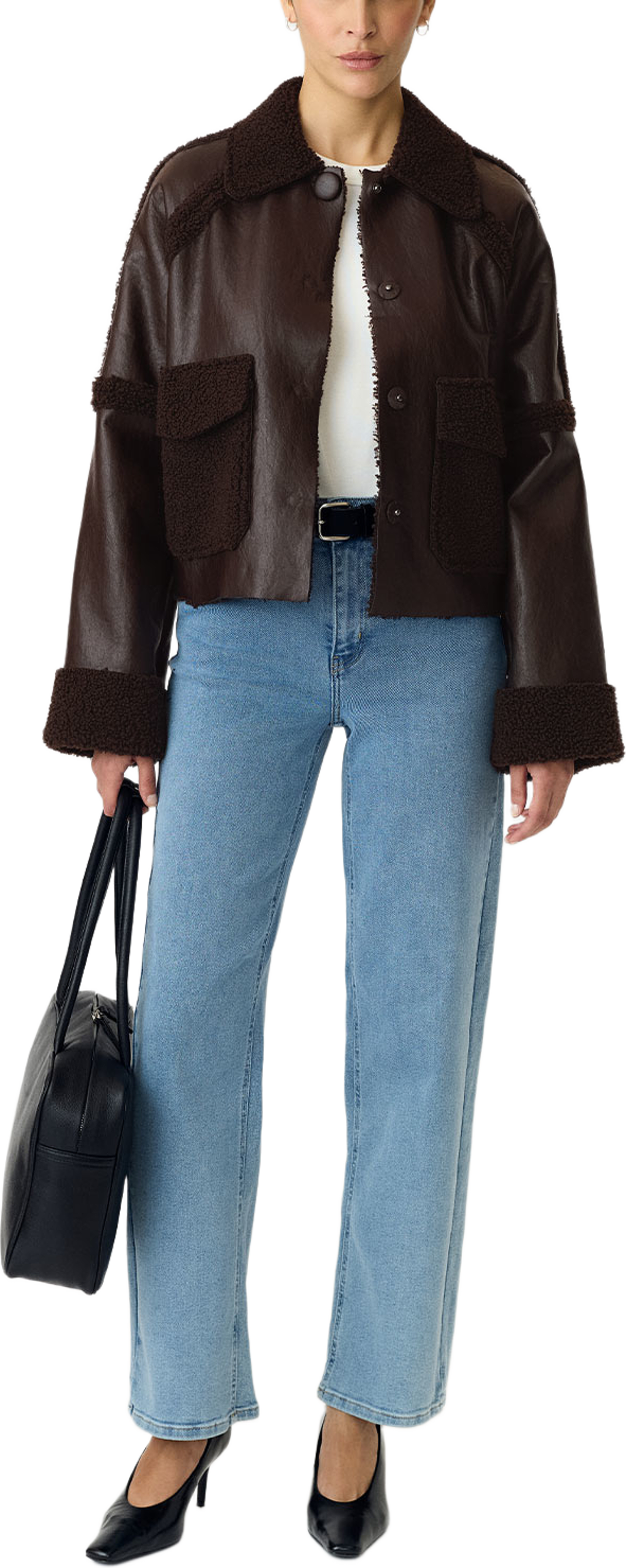 Yasfilia Jacket, från YAS, i färgen Coffee Bean. Klicka för att öppna bilden i stort format