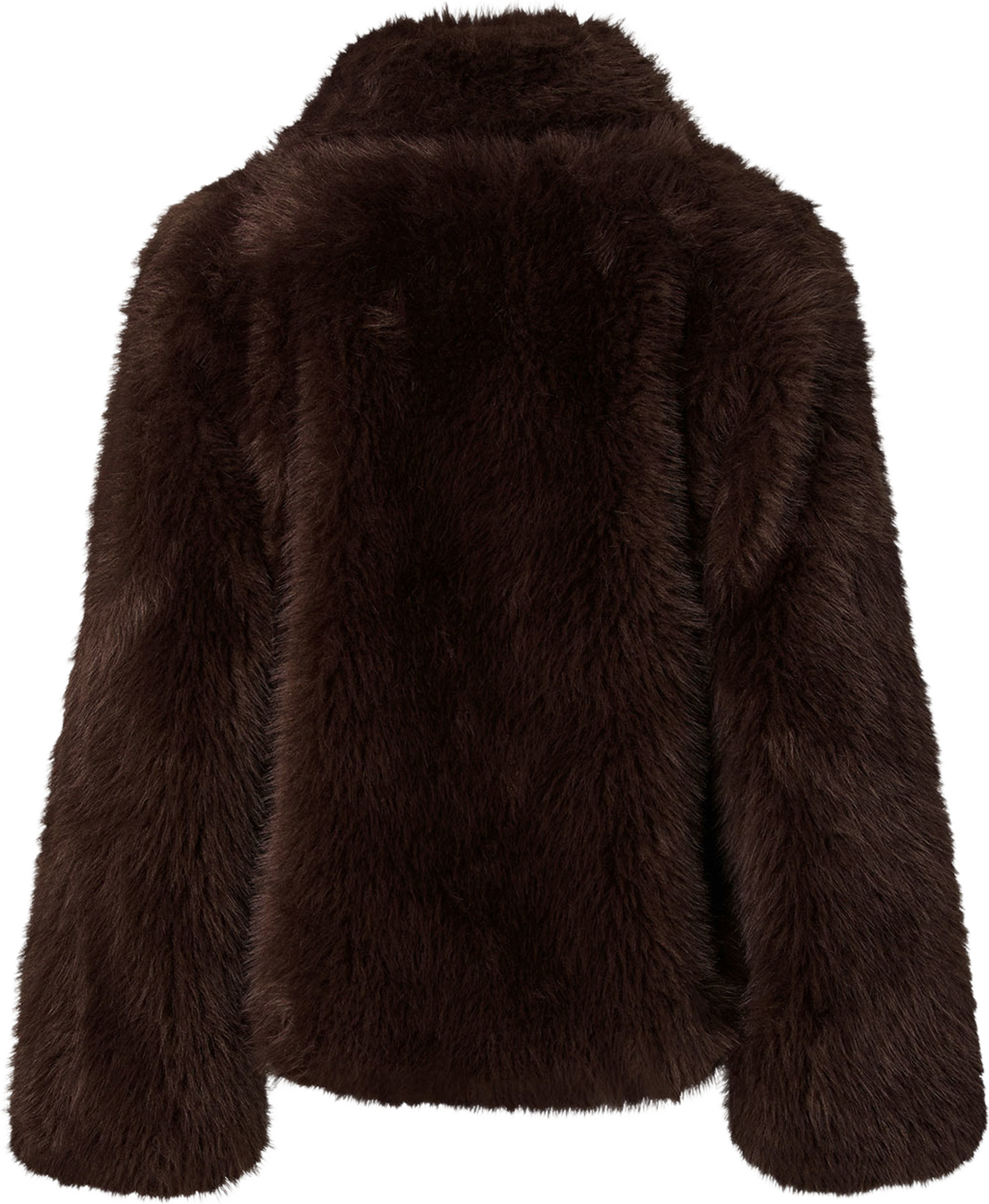 Yaskimberly Faux Fur Jacket, från YAS, i färgen Chocolate Brown. Klicka för att öppna bilden i stort format