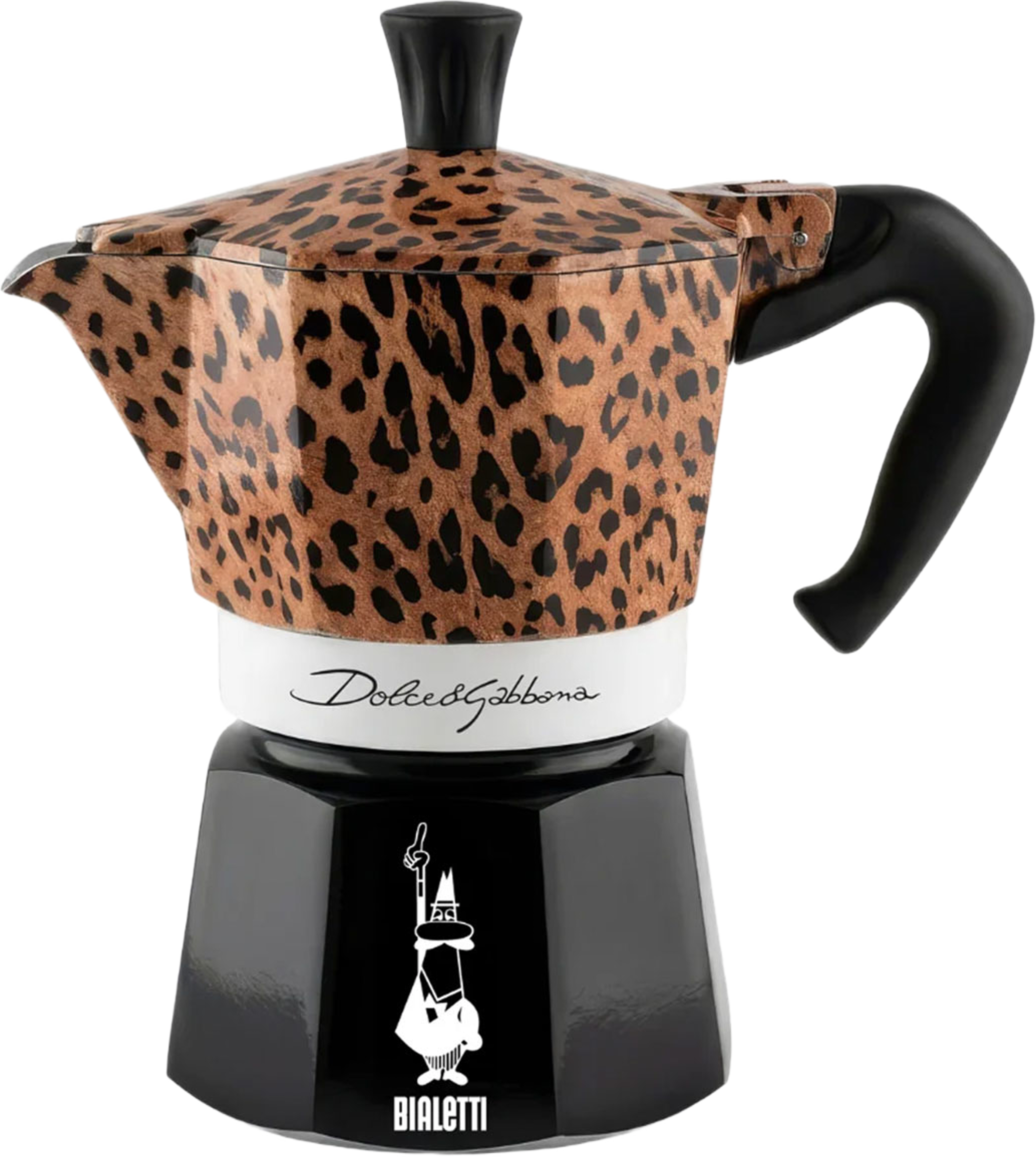Bialetti X Dolce&Gabbana Leopardo Moka Express, från Bialetti, i färgen Black/Brown. Klicka för att öppna bilden i stort format