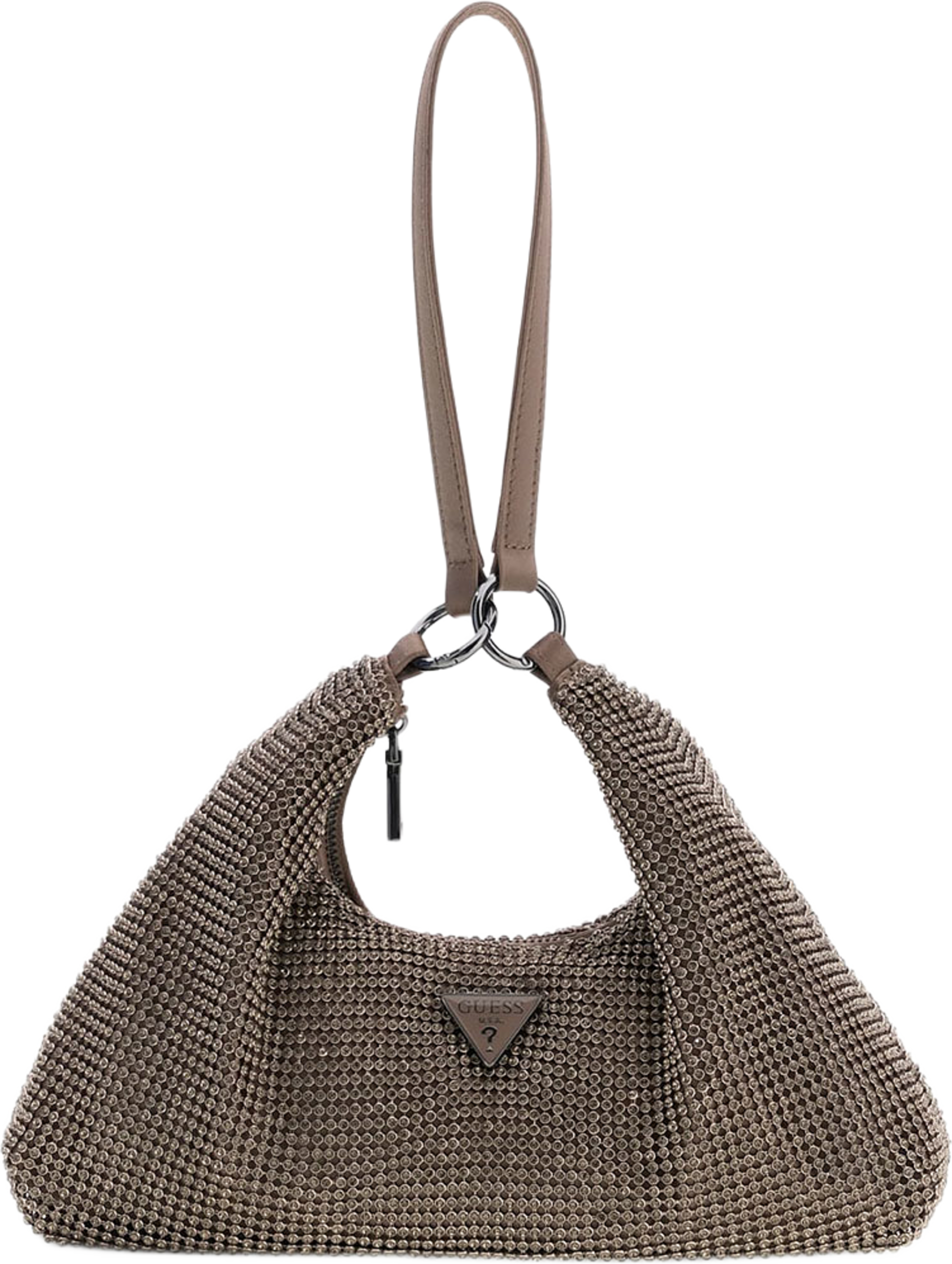 Jewels Wristlet Shoulder Bag, från Guess, i färgen Pewter. Klicka för att öppna bilden i stort format