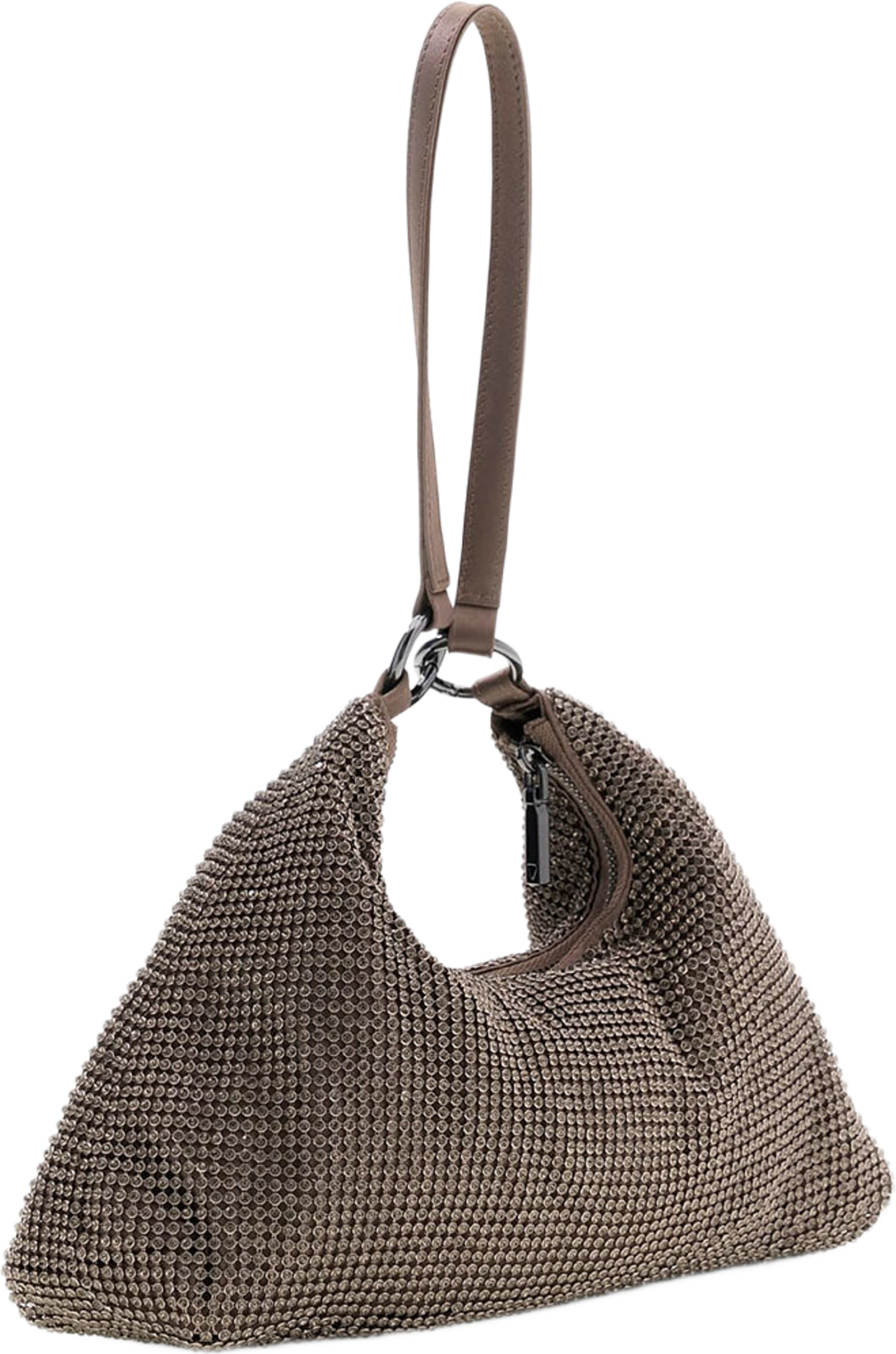 Jewels Wristlet Shoulder Bag, från Guess, i färgen Pewter. Klicka för att öppna bilden i stort format