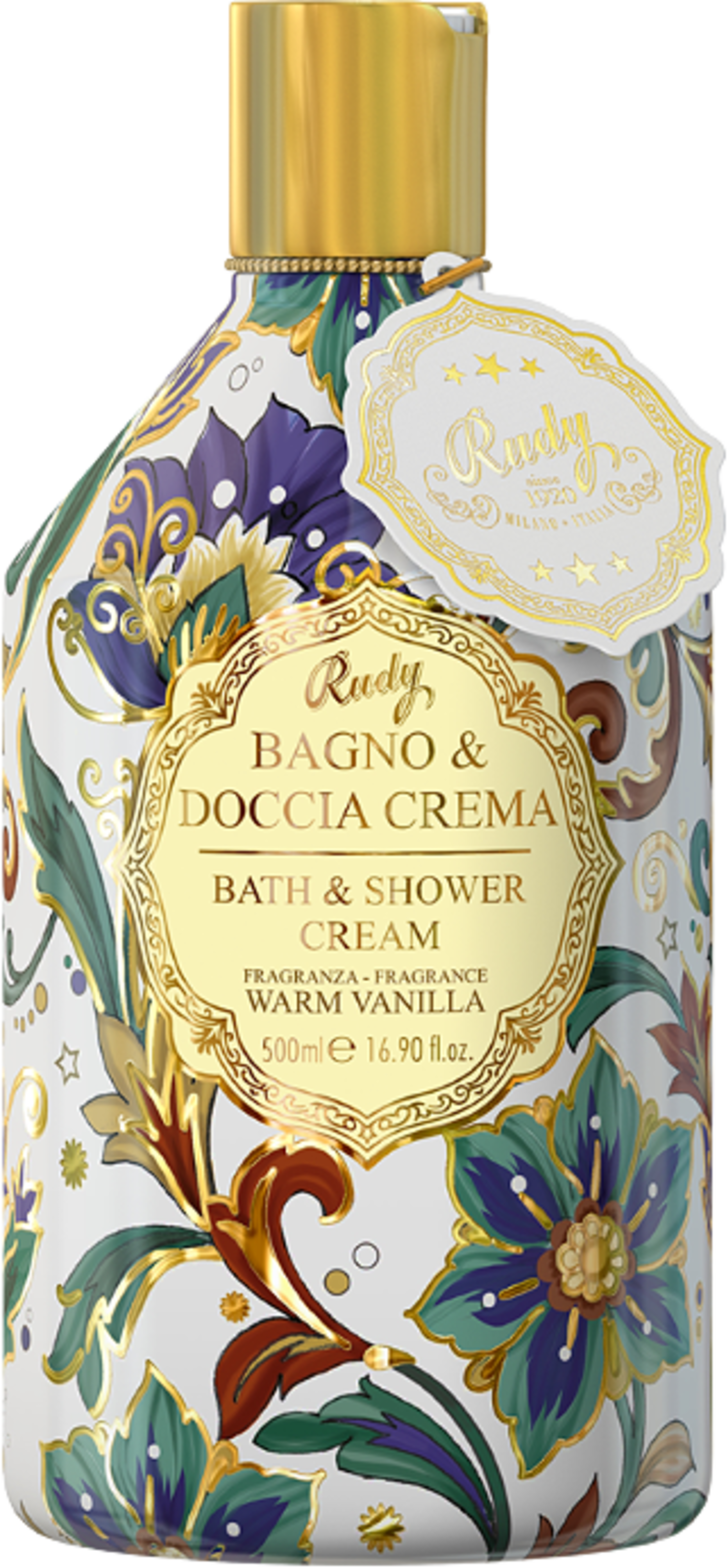 Bath & Shower Cream Warm Wanilla, från Rudy Profumi. Klicka för att öppna bilden i stort format