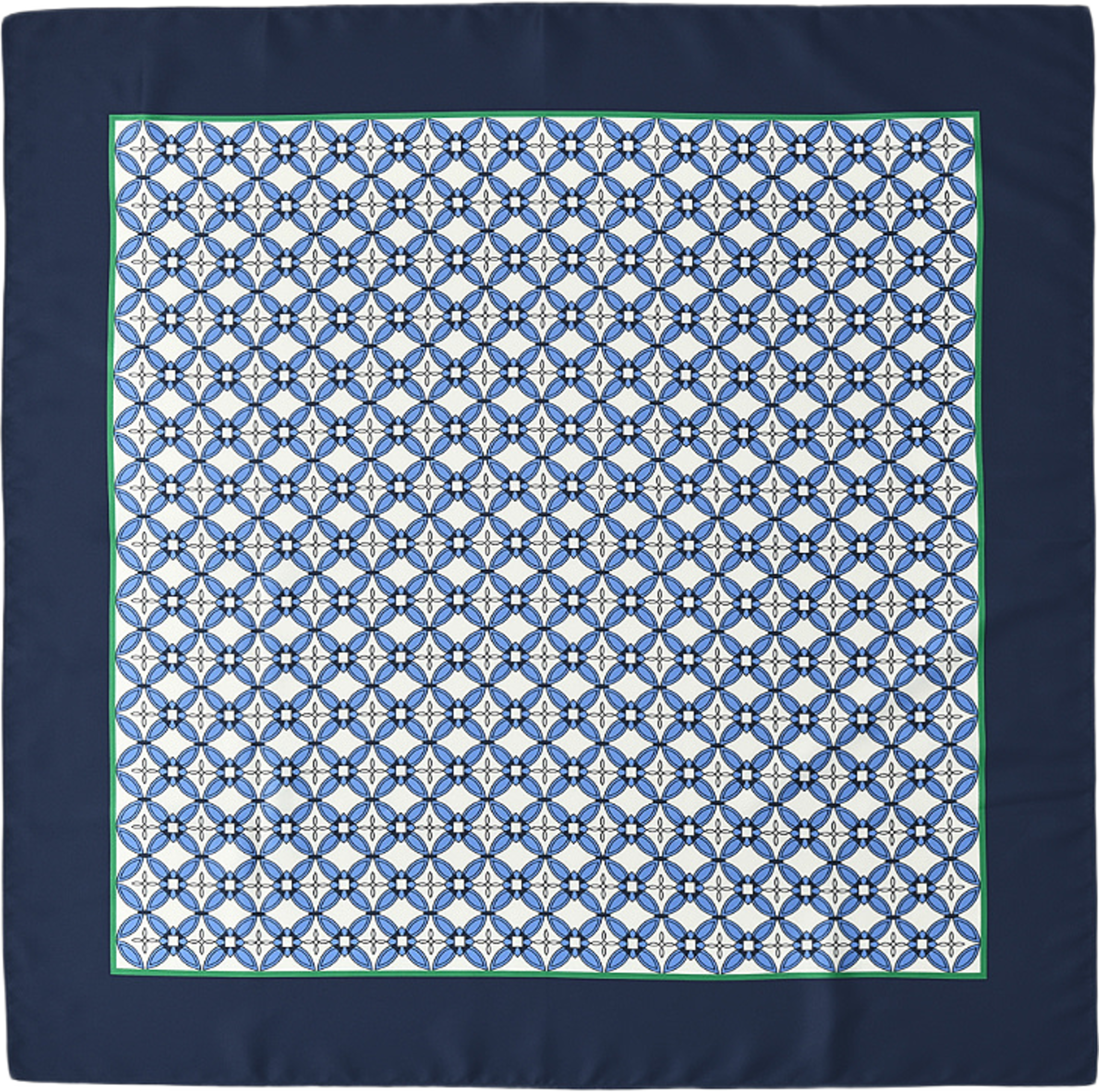 Scarf MONA, från Wera, i färgen Blue Print. Klicka för att öppna bilden i stort format
