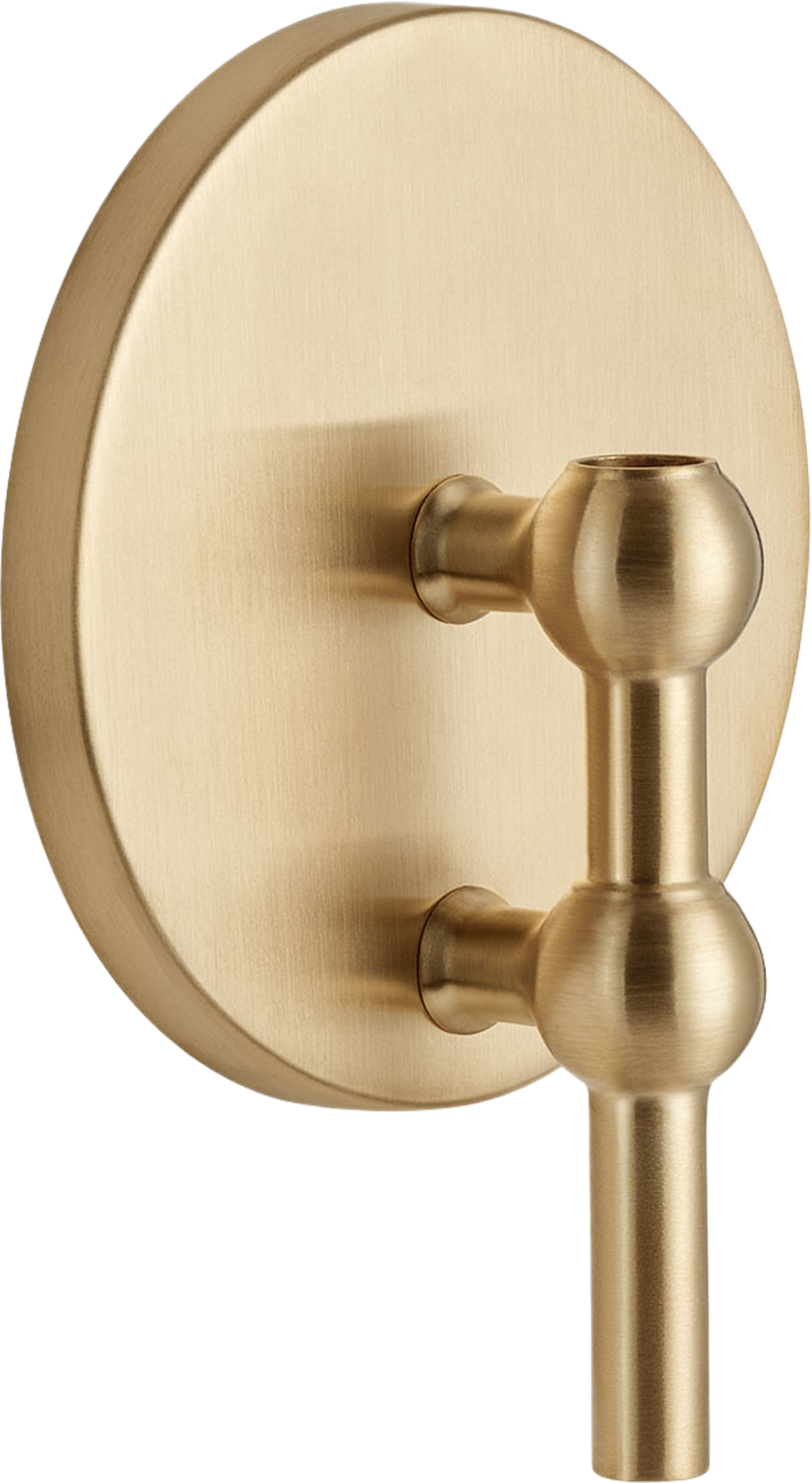 Väggljusstake, från STOFF Nagel, i färgen Brushed Brass. Klicka för att öppna bilden i stort format