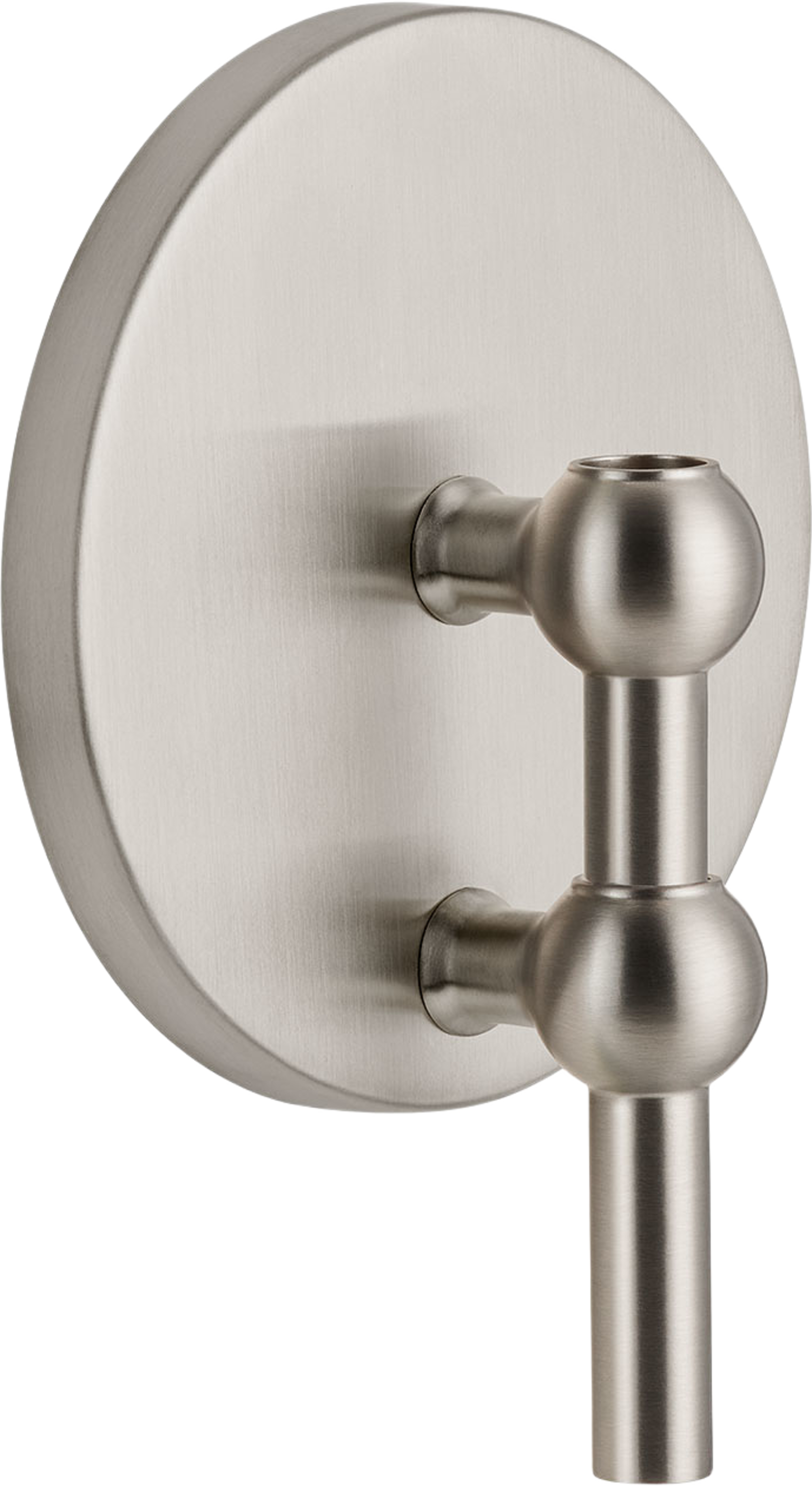Väggljusstake, från STOFF Nagel, i färgen Brushed Chrome. Klicka för att öppna bilden i stort format