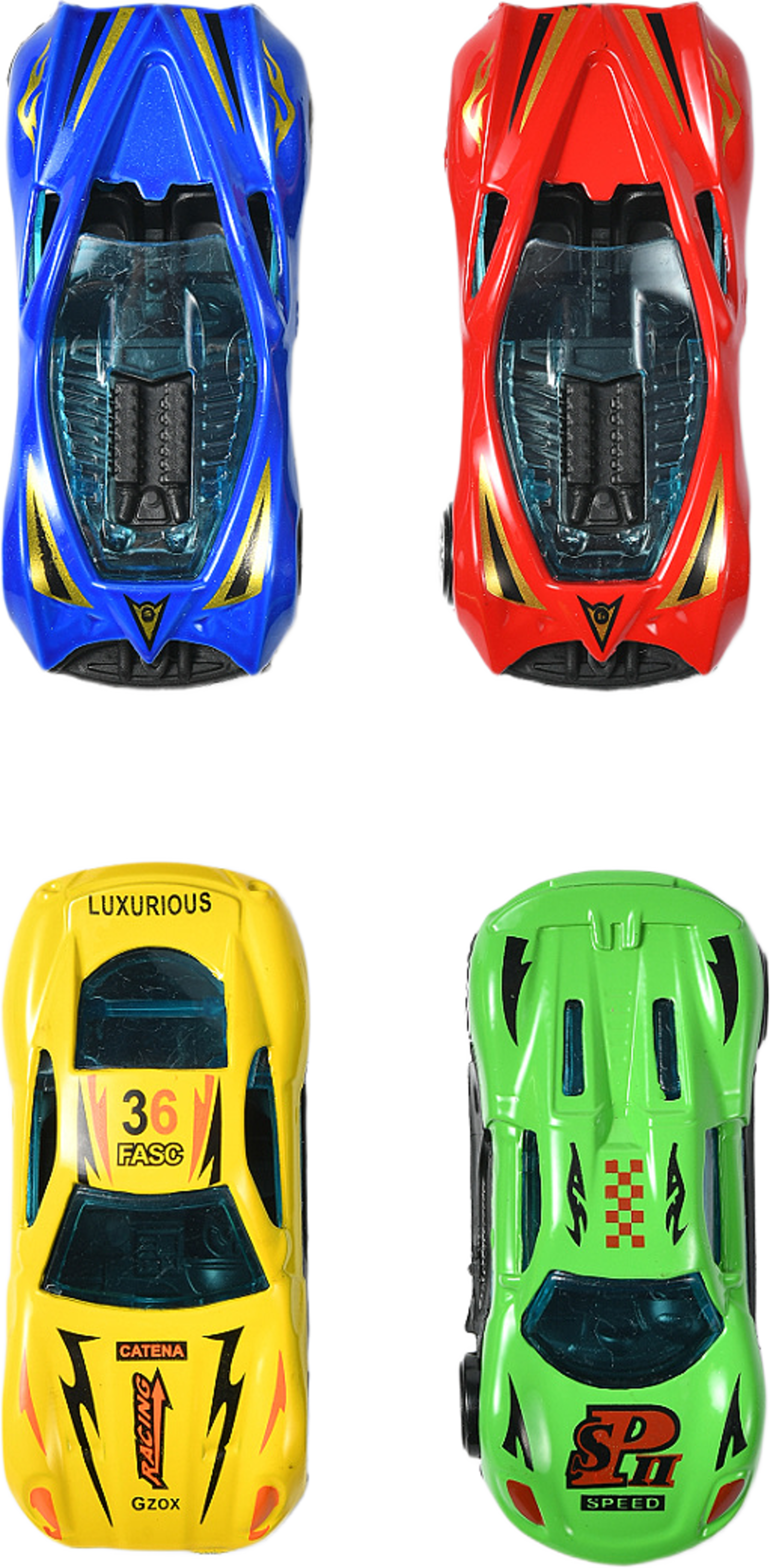 Racerbil 1:64, 4-pack, från Å KIDS, i färgen Red. Klicka för att öppna bilden i stort format