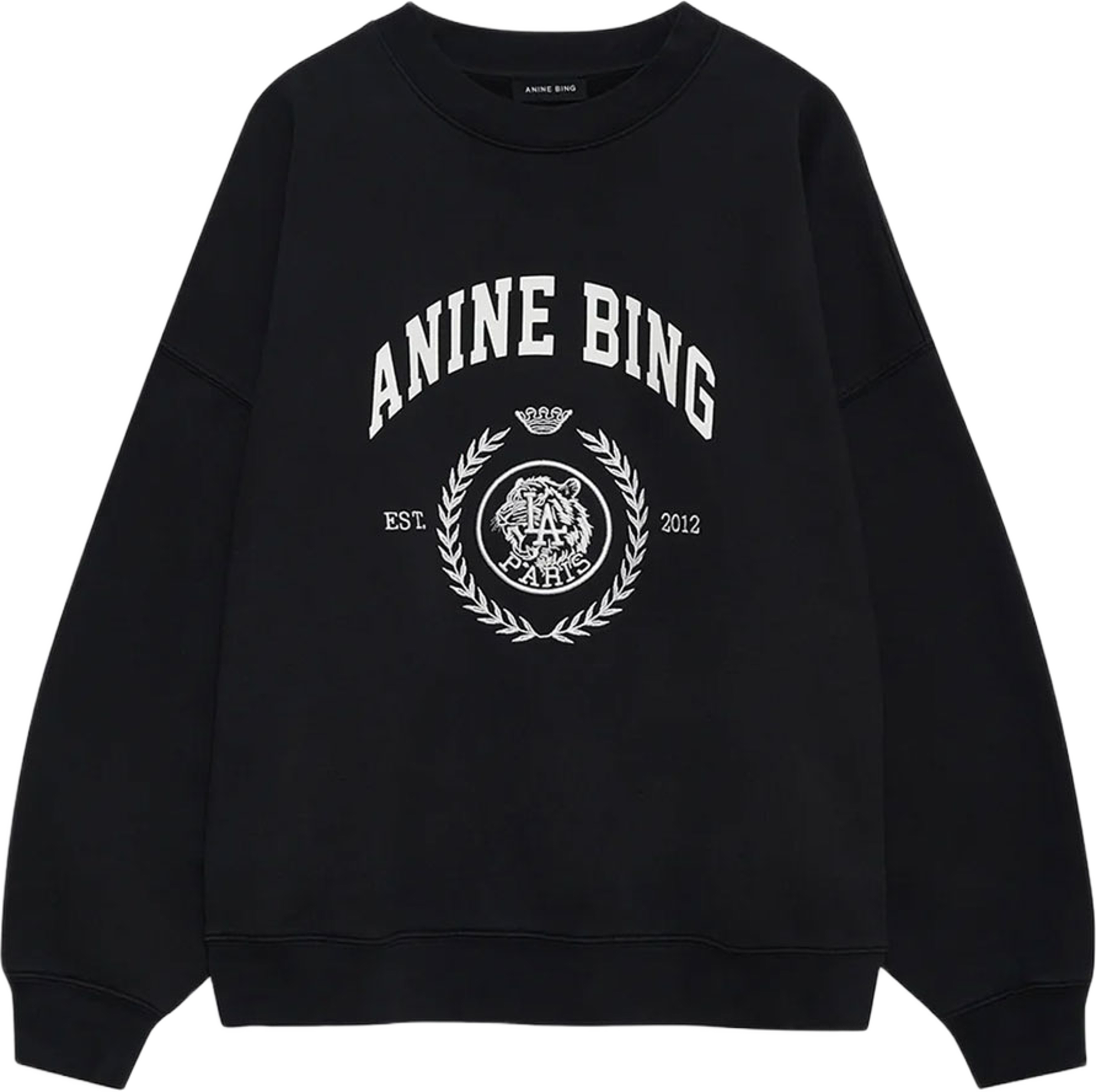 Miles Sweatshirt Collegiate, från Anine Bing, i färgen Black. Klicka för att öppna bilden i stort format