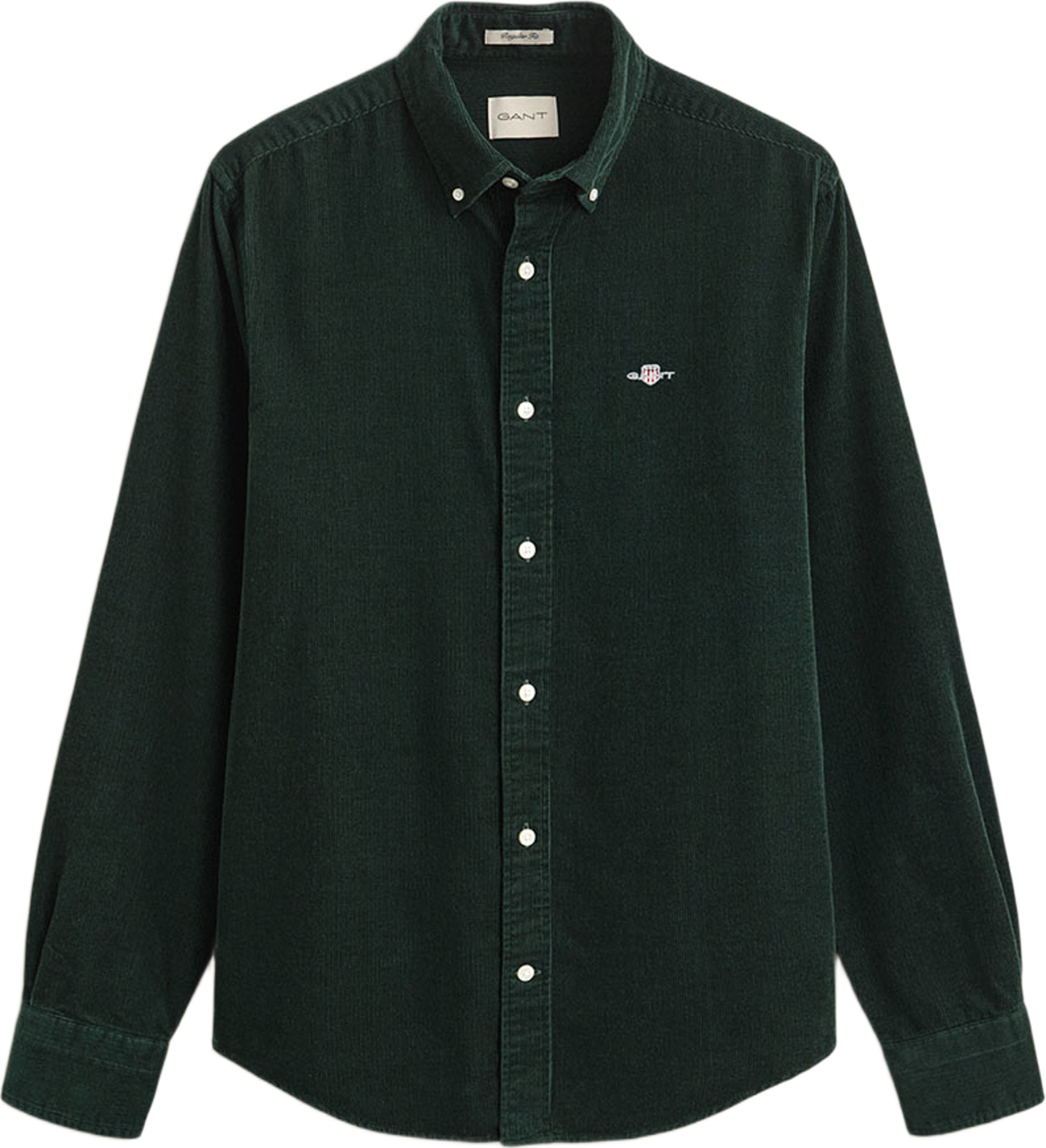 Reg Corduroy Shirt, från GANT, i färgen Tartan Green. Klicka för att öppna bilden i stort format