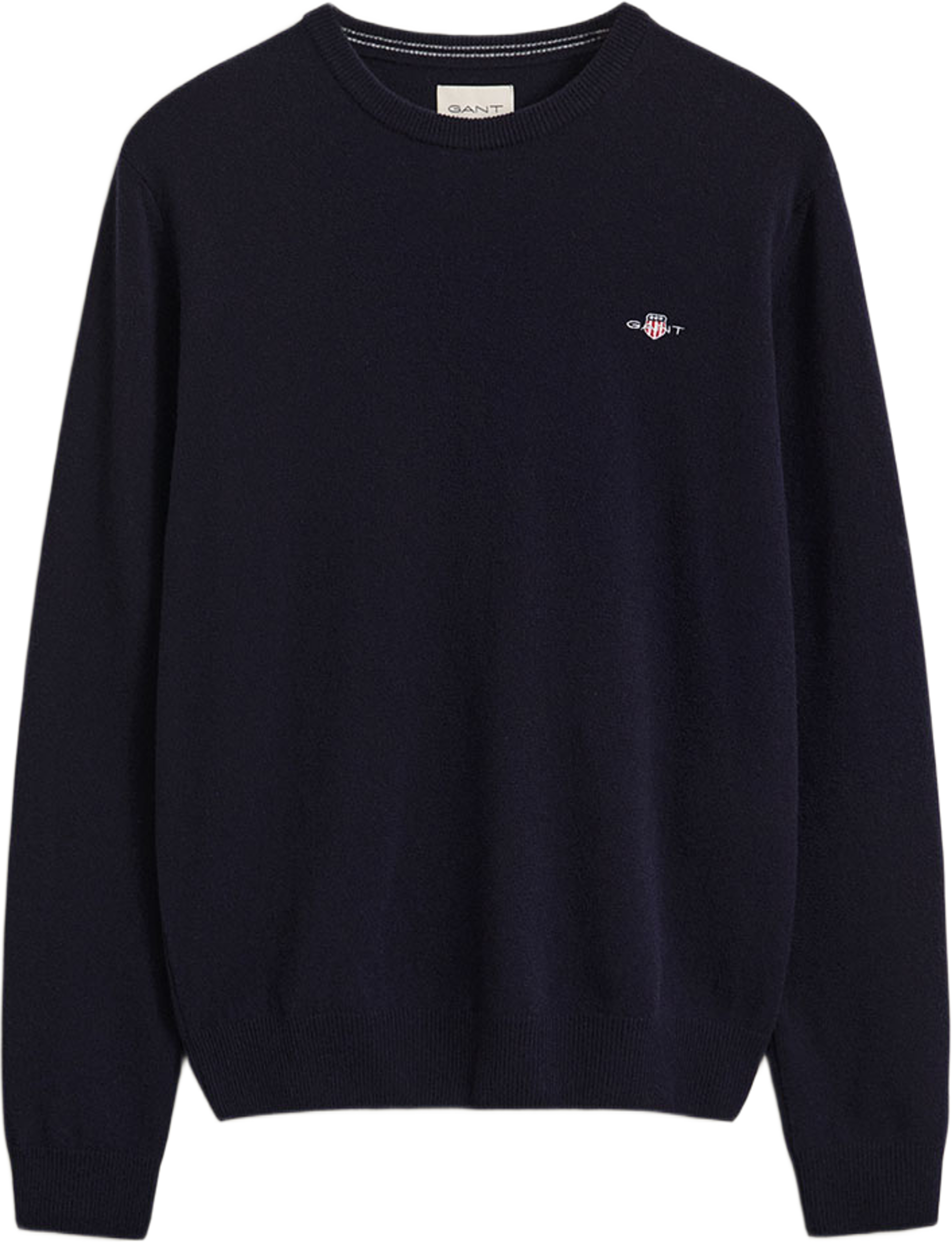 Superfine Lambswool C-Neck, från GANT, i färgen Marine. Klicka för att öppna bilden i stort format