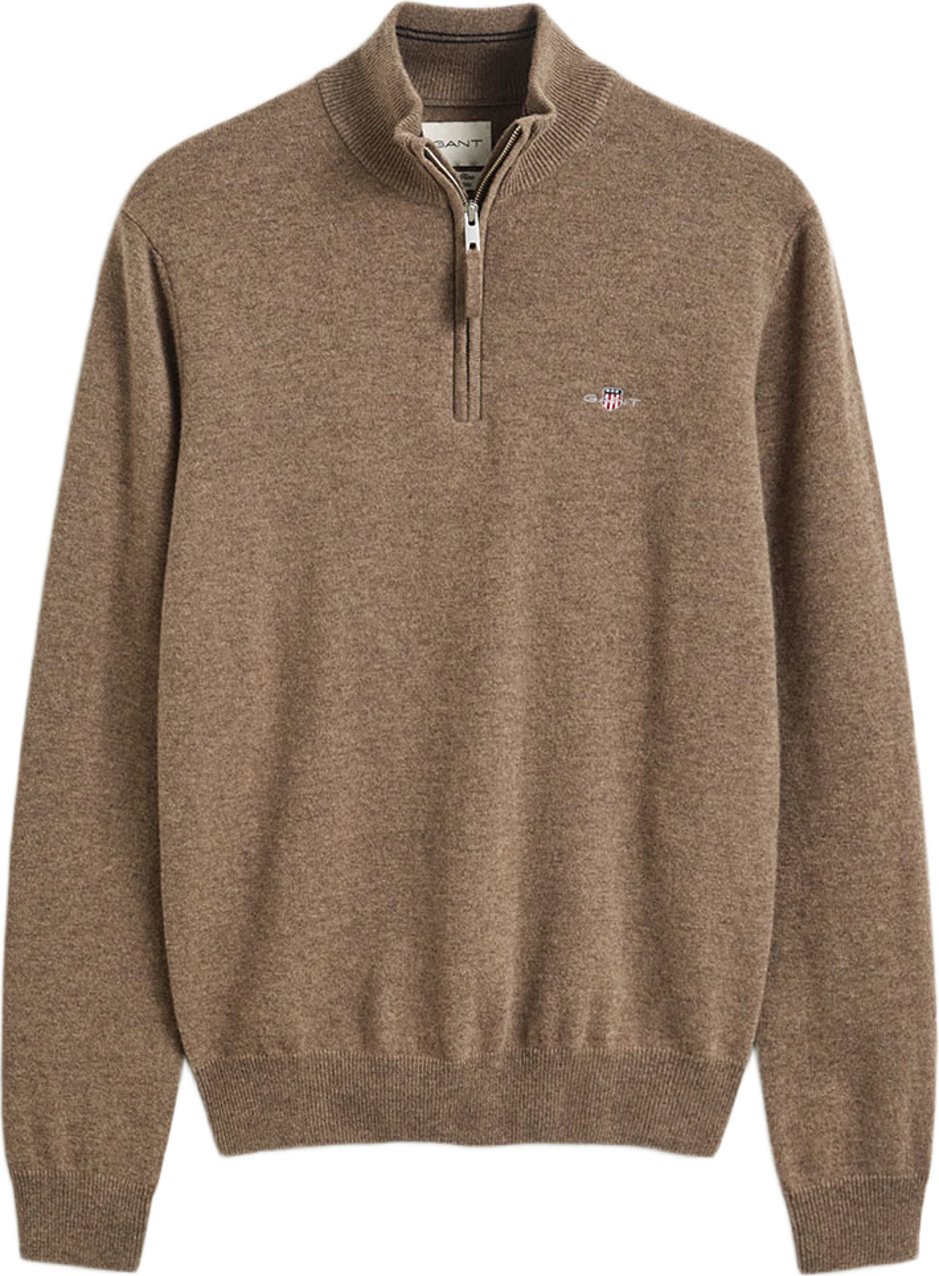 Superfine Lambswool Hz, från GANT, i färgen Lt Brown Melange. Klicka för att öppna bilden i stort format