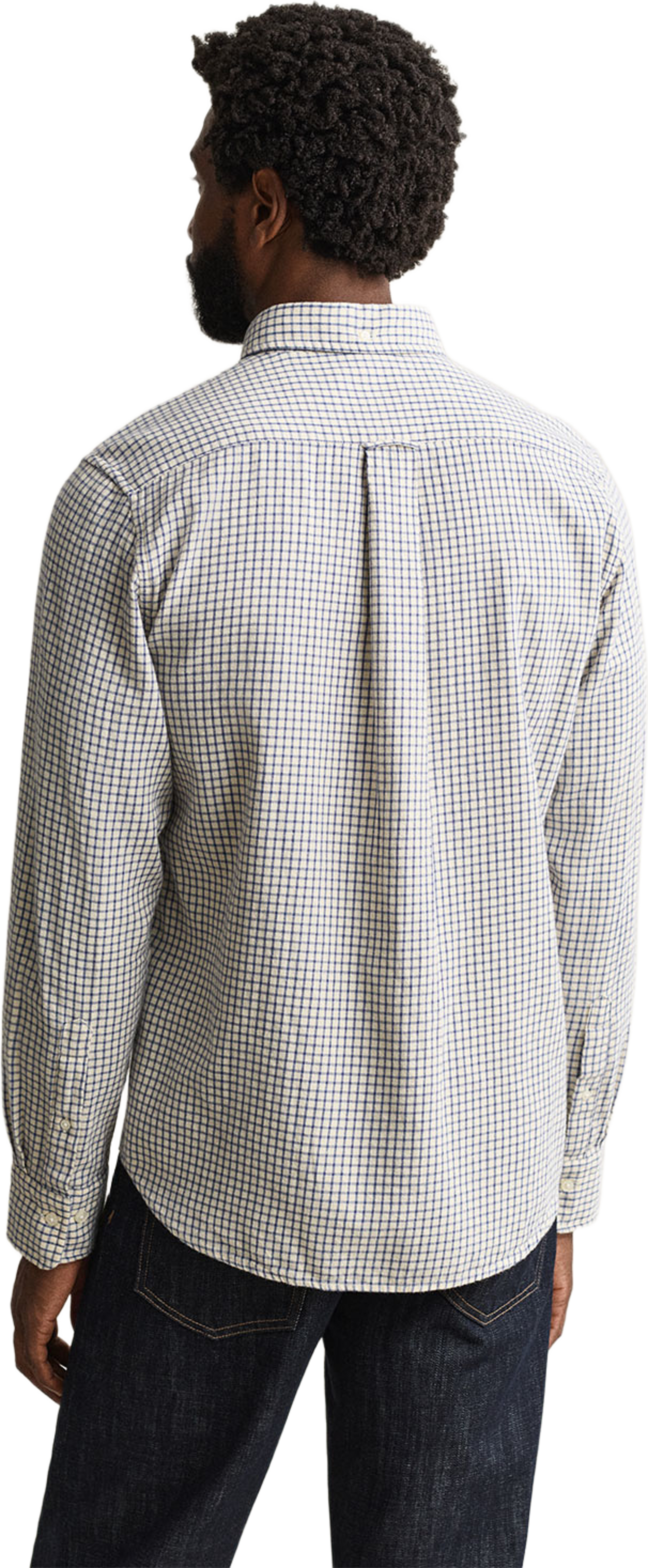 Reg Windblown Flannel Check Shirt, från GANT, i färgen Blue Horizon. Klicka för att öppna bilden i stort format