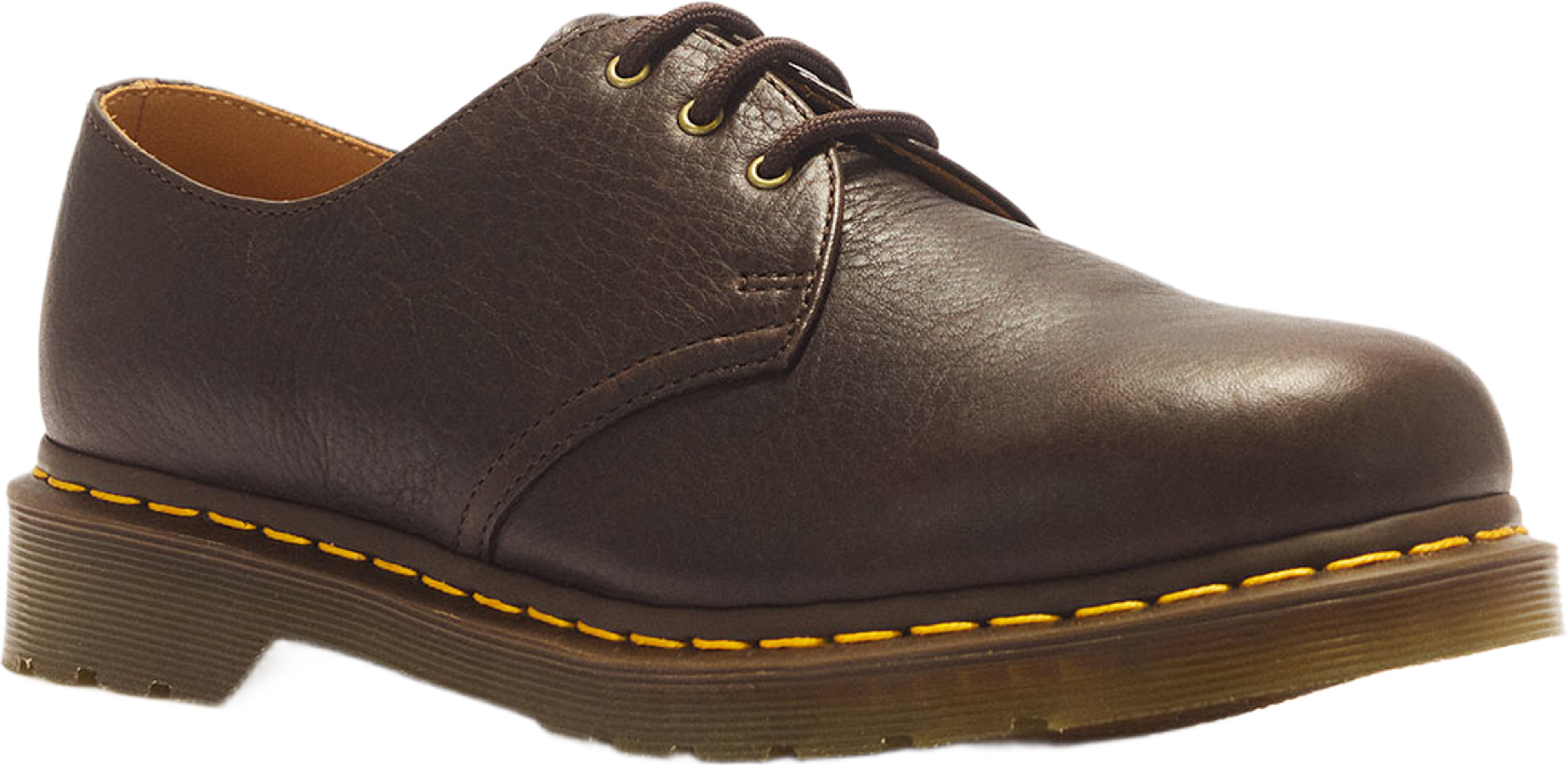 1461 3-hålsskor i Ambassador-läder, från Dr. Martens, i färgen Dark Brown. Klicka för att öppna bilden i stort format